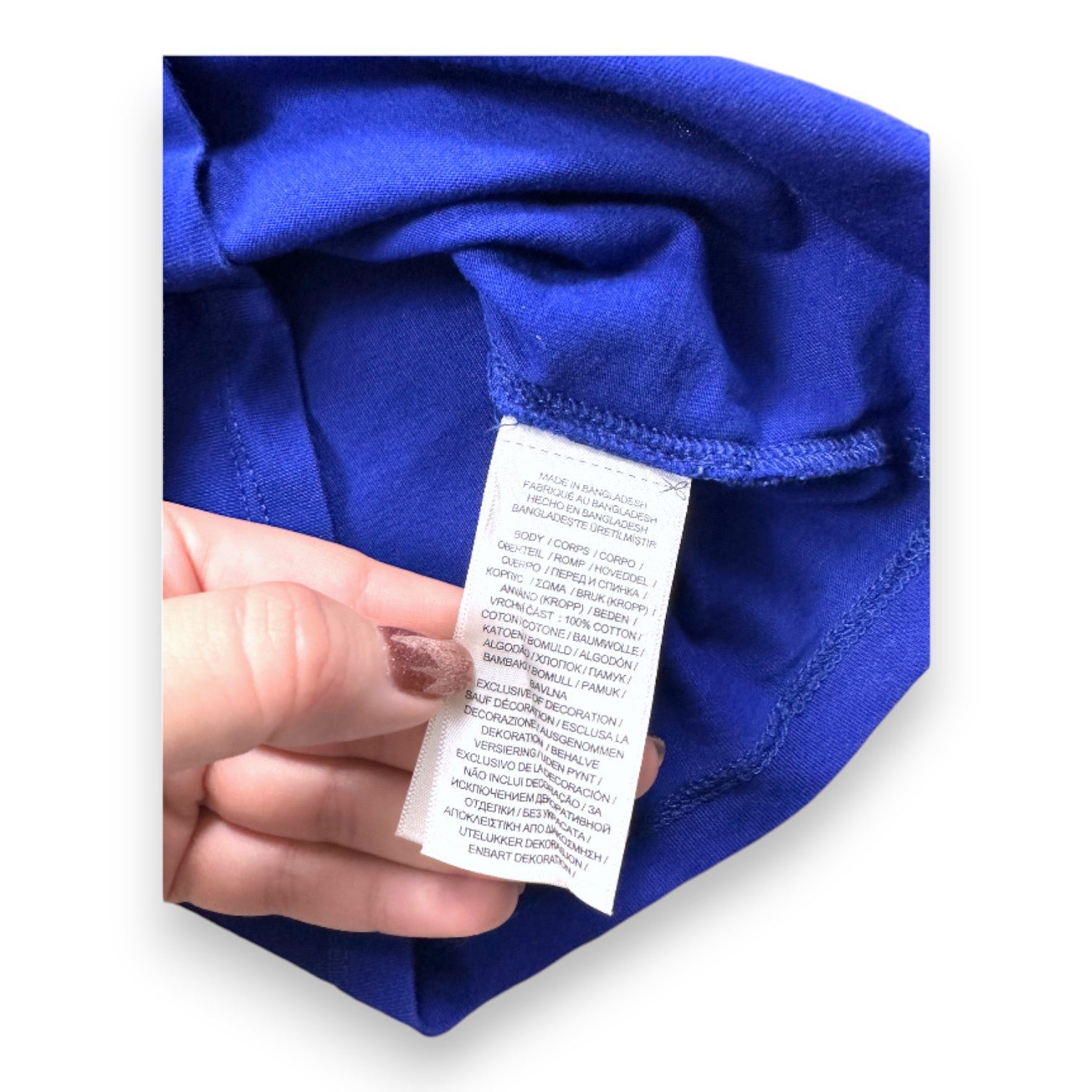 Blue baby T-shirt - 12 months POLO RALPH LAUREN - Seconde Main Blue