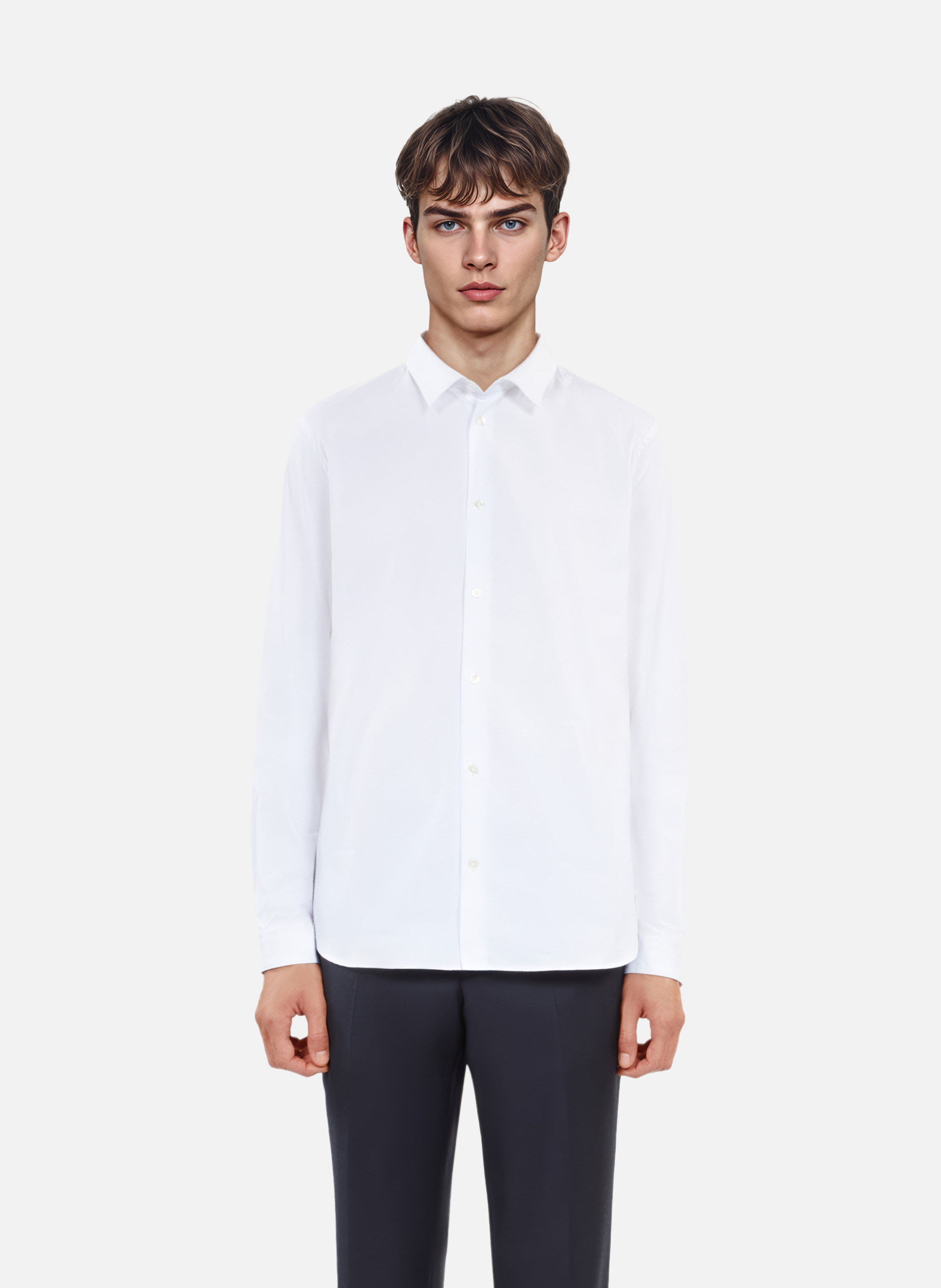 Slim formal dress shirt in poplin fabric THE KOOPLES White