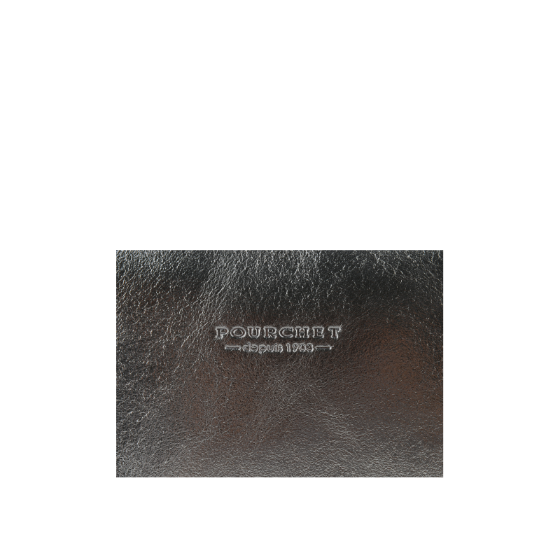 Crossbody bag - cowhide leather POURCHET Golden