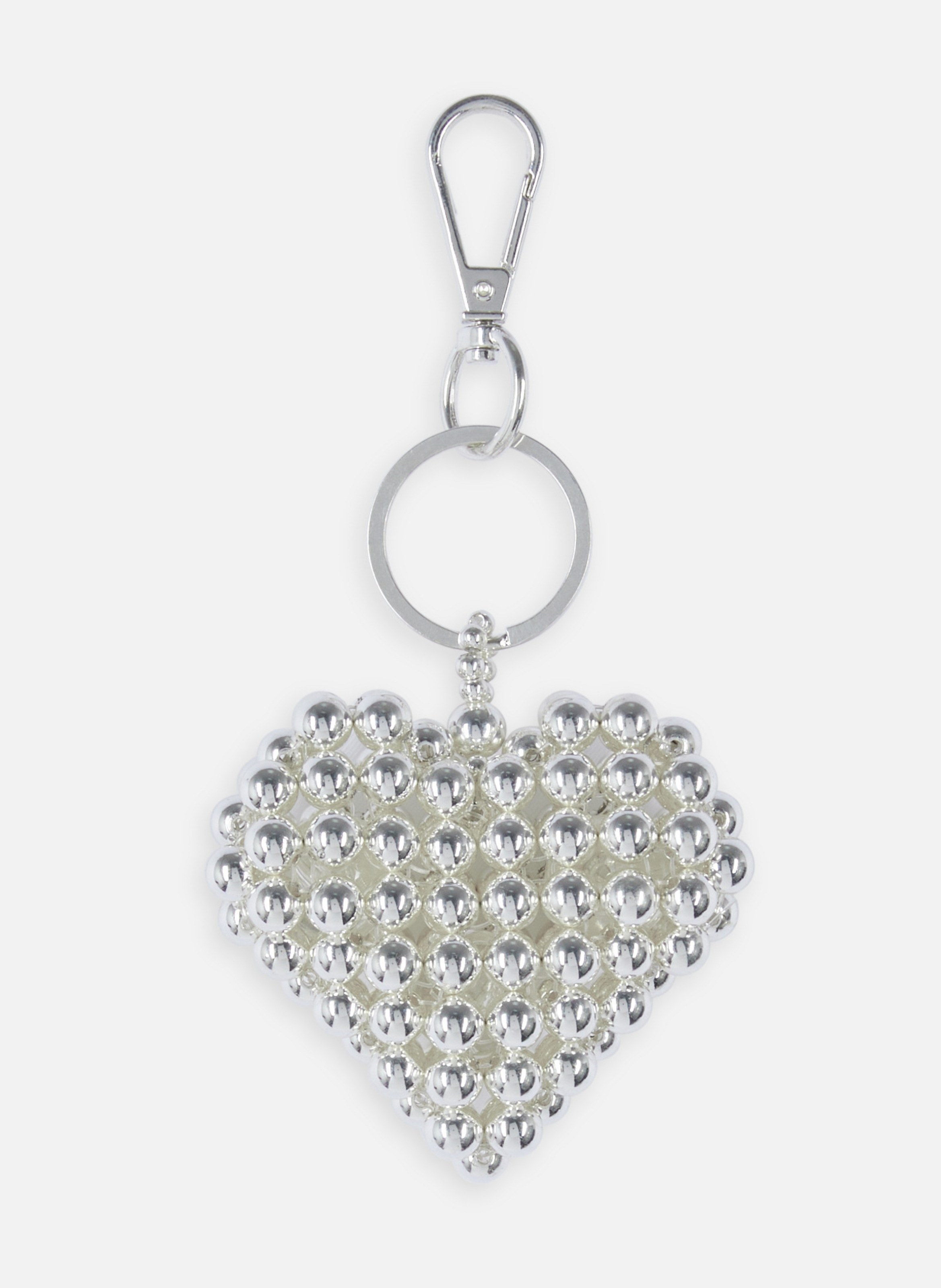 Heart bag charm THE KOOPLES Silver