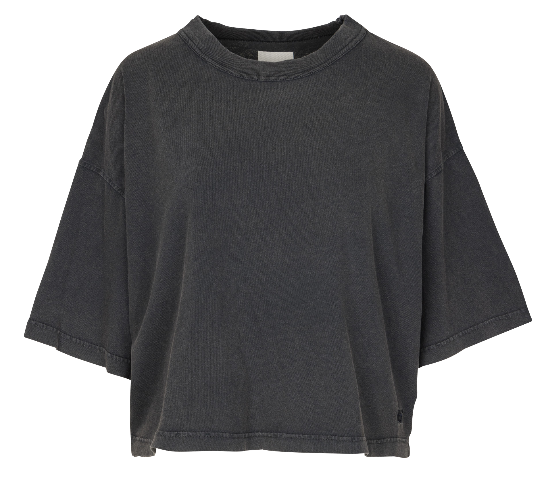 Round neck cotton T-shirt BELLEROSE Black