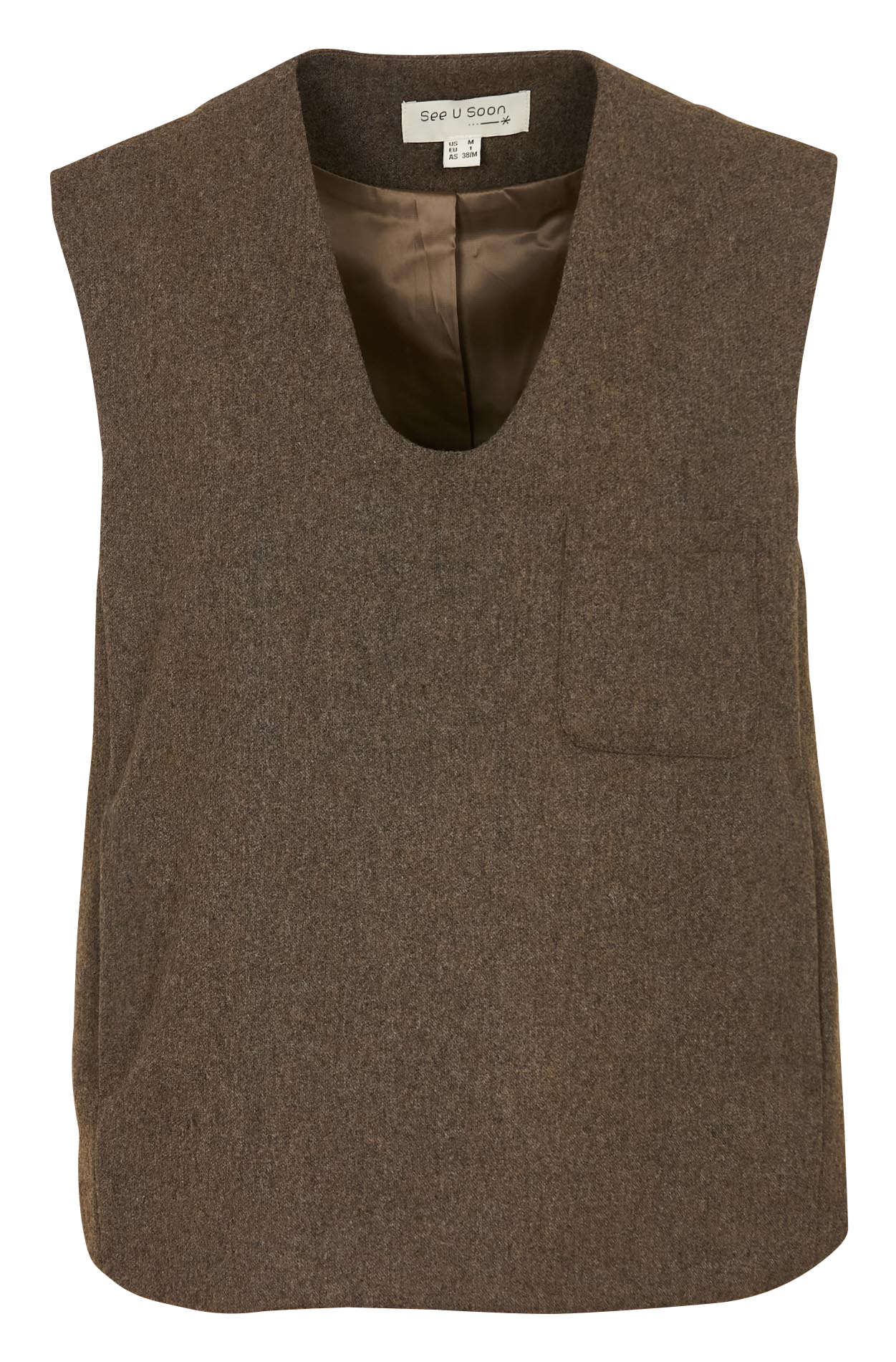 Veste col rond  SEE U SOON Kaki