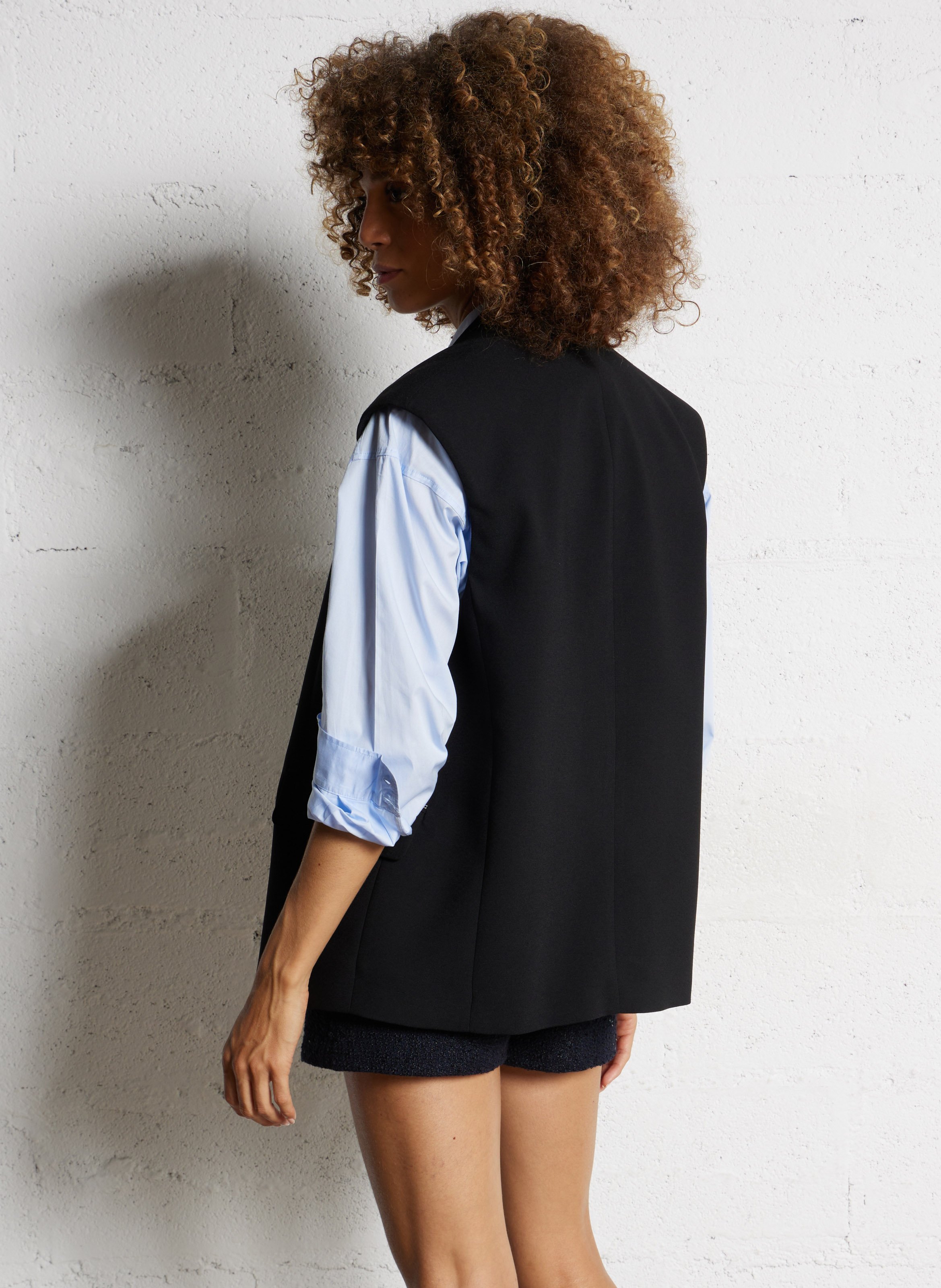 Blazer mit V-Ausschnitt IKKS Schwarz