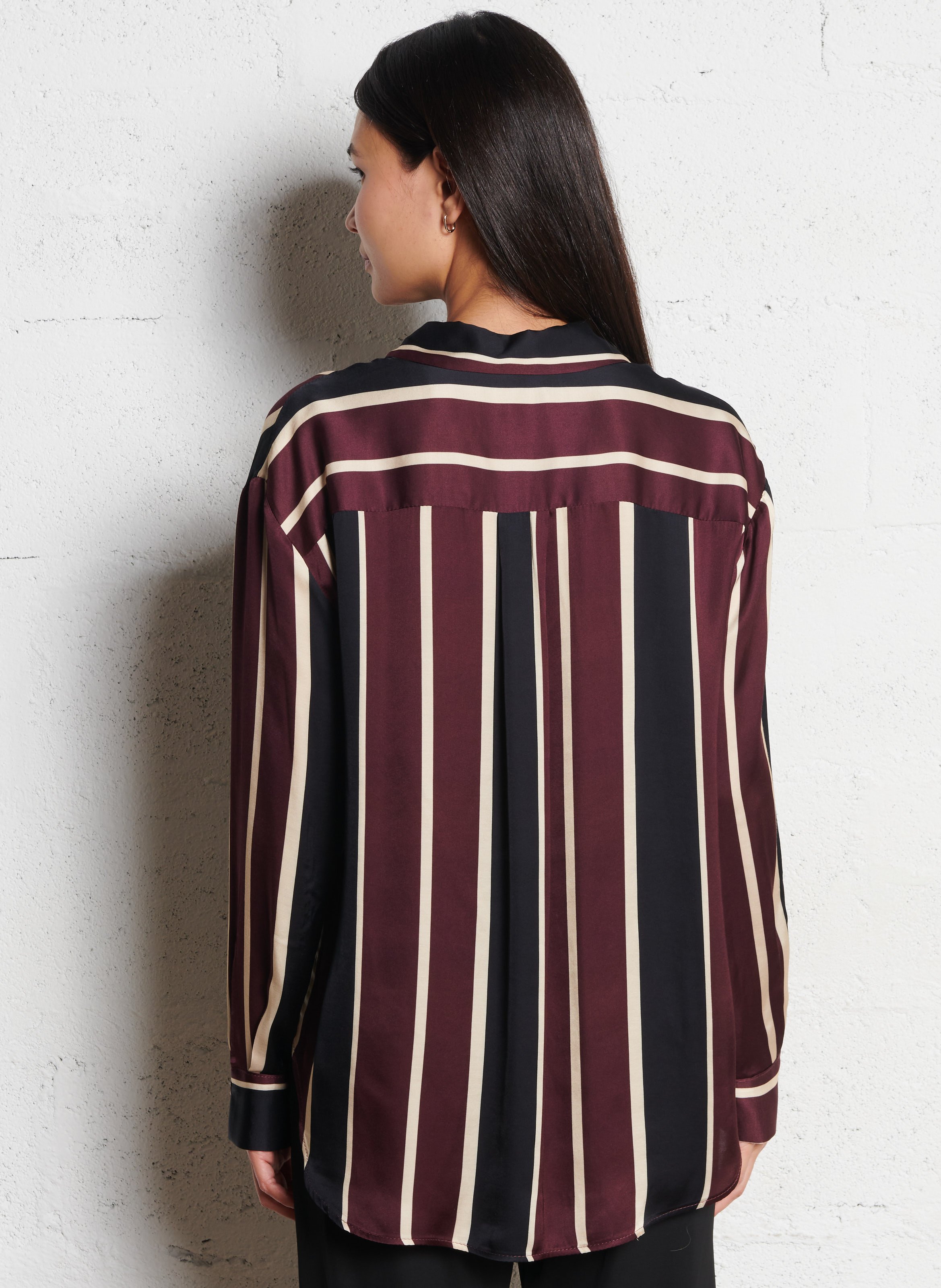 Striped straight shirt IMPERIAL Red