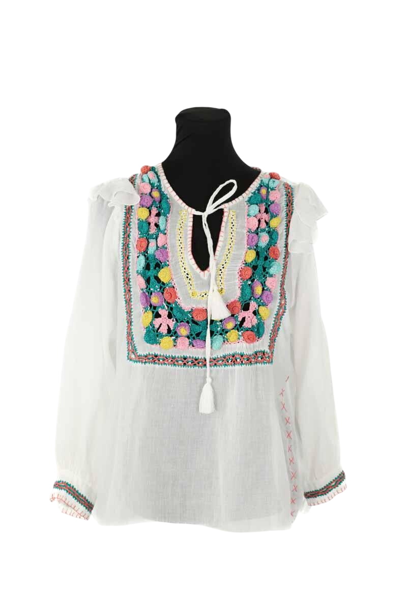 Cotton blouse ANTIK BATIK - Seconde Main White