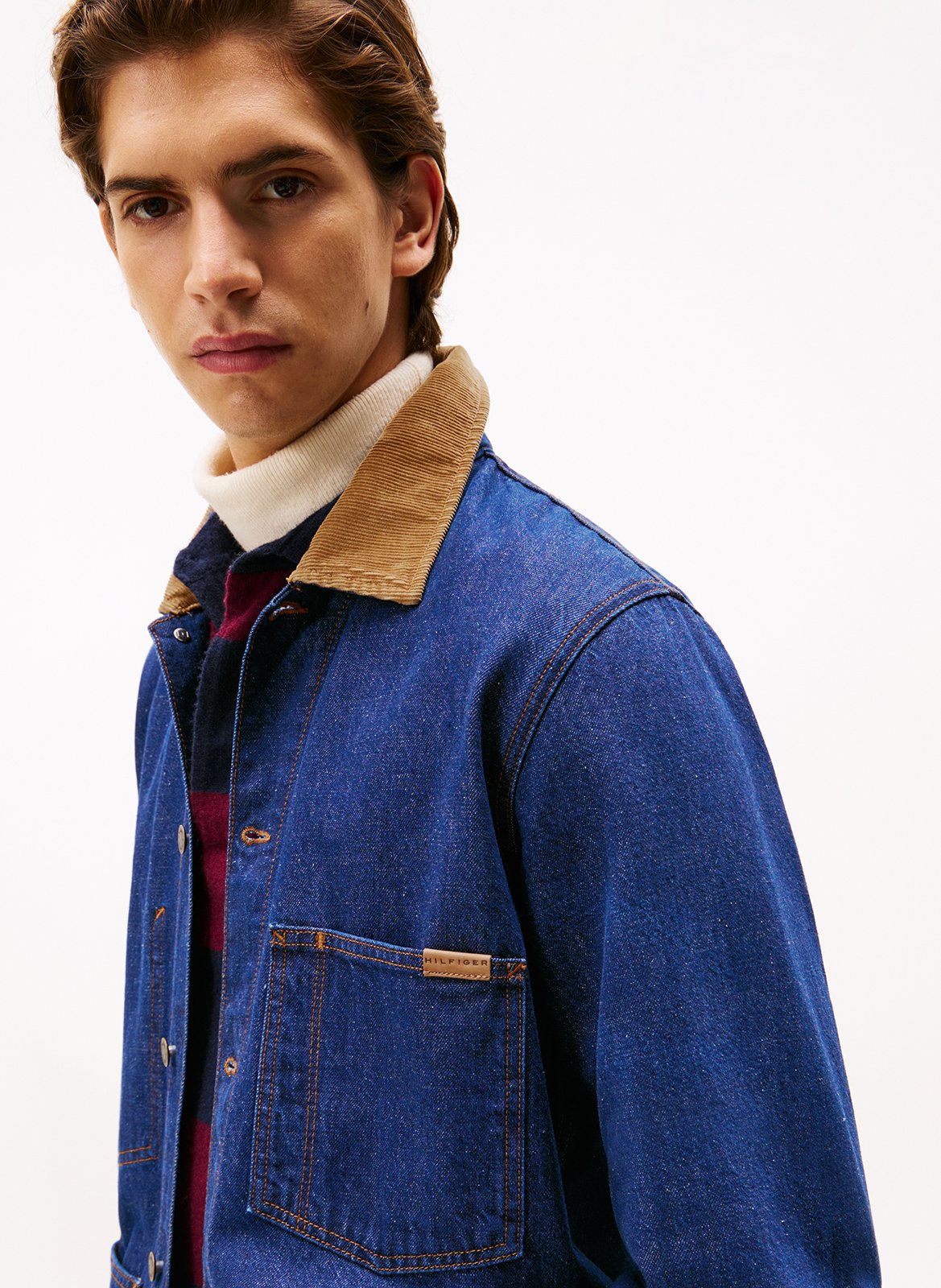 Jeansjacke mit klassischem Kragen TOMMY HILFIGER Blau