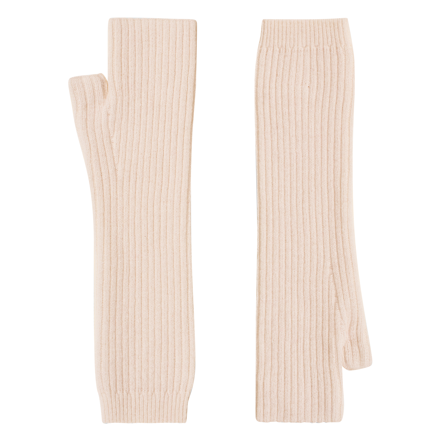 Solid cashmere mittens FROM FUTURE Beige
