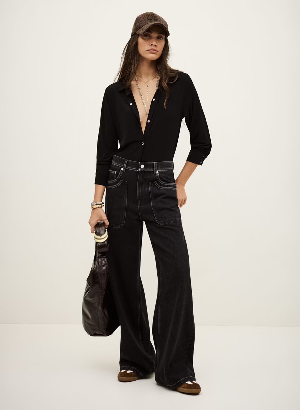 Body col classique  BA&SH Noir