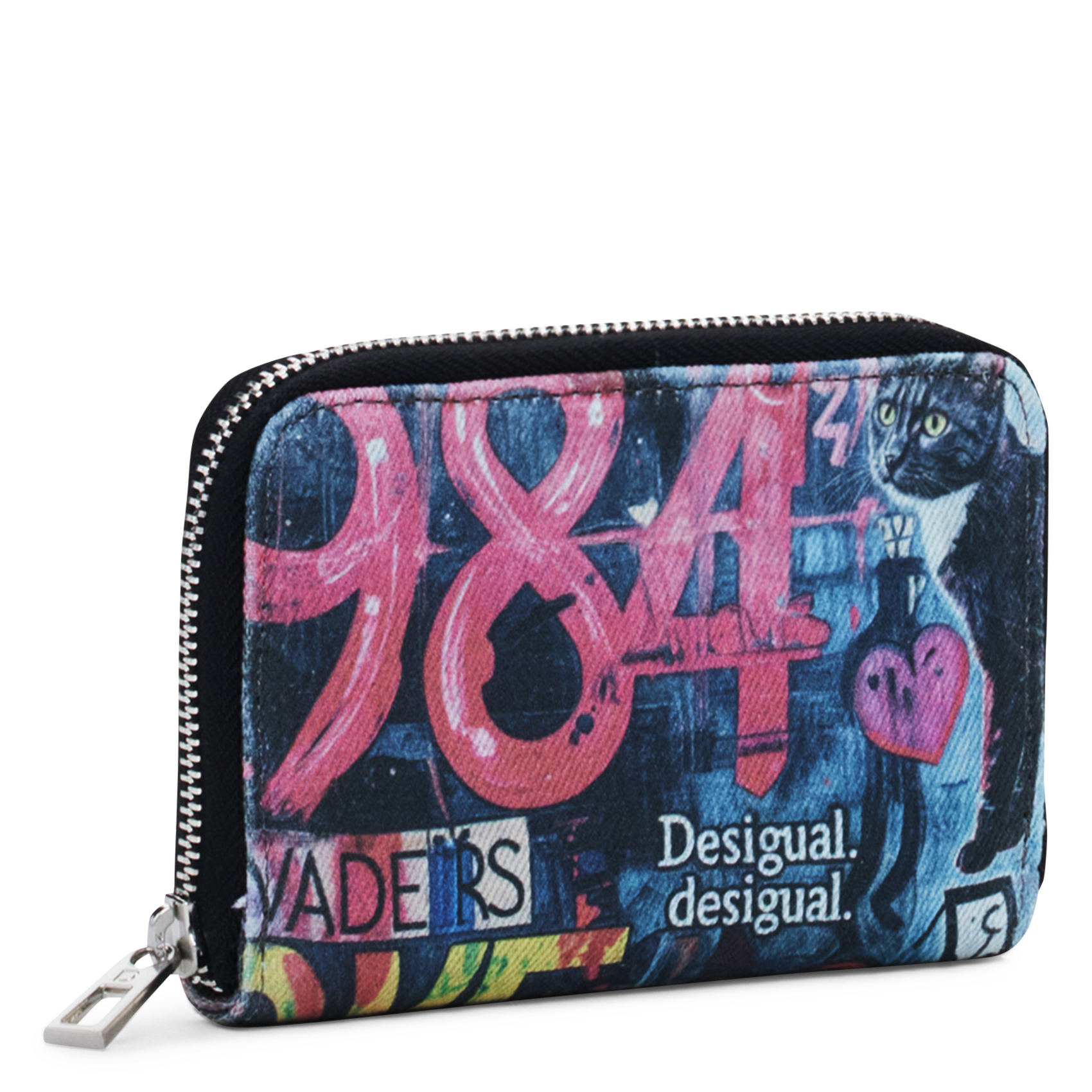 Portefeuille zippé à motifs DESIGUAL Multicolore