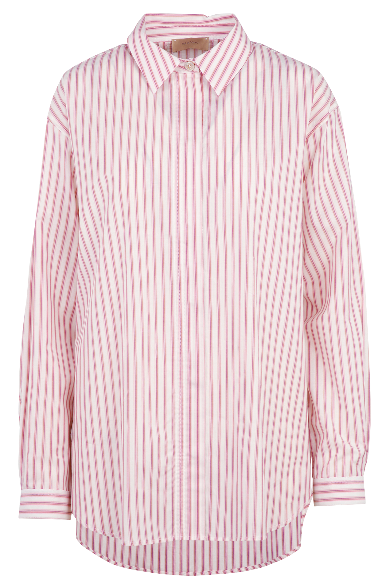 Gestreepte shirt van katoen en zijde mix RUE DE TOKYO Veelkleurig