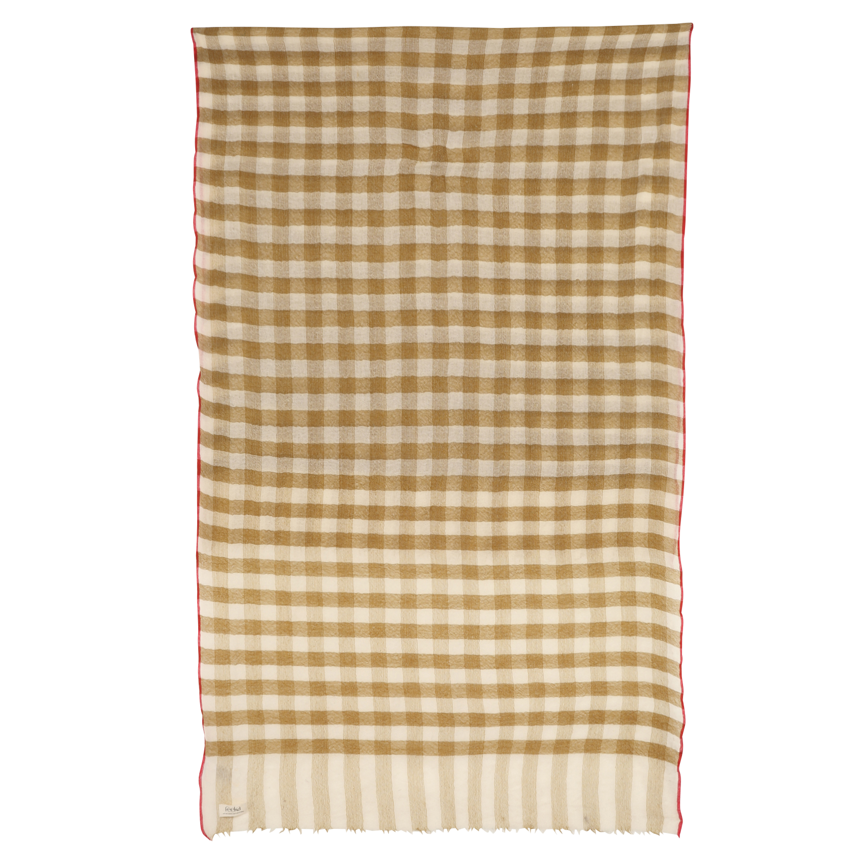 Geruite sjaal FEEKA Geel