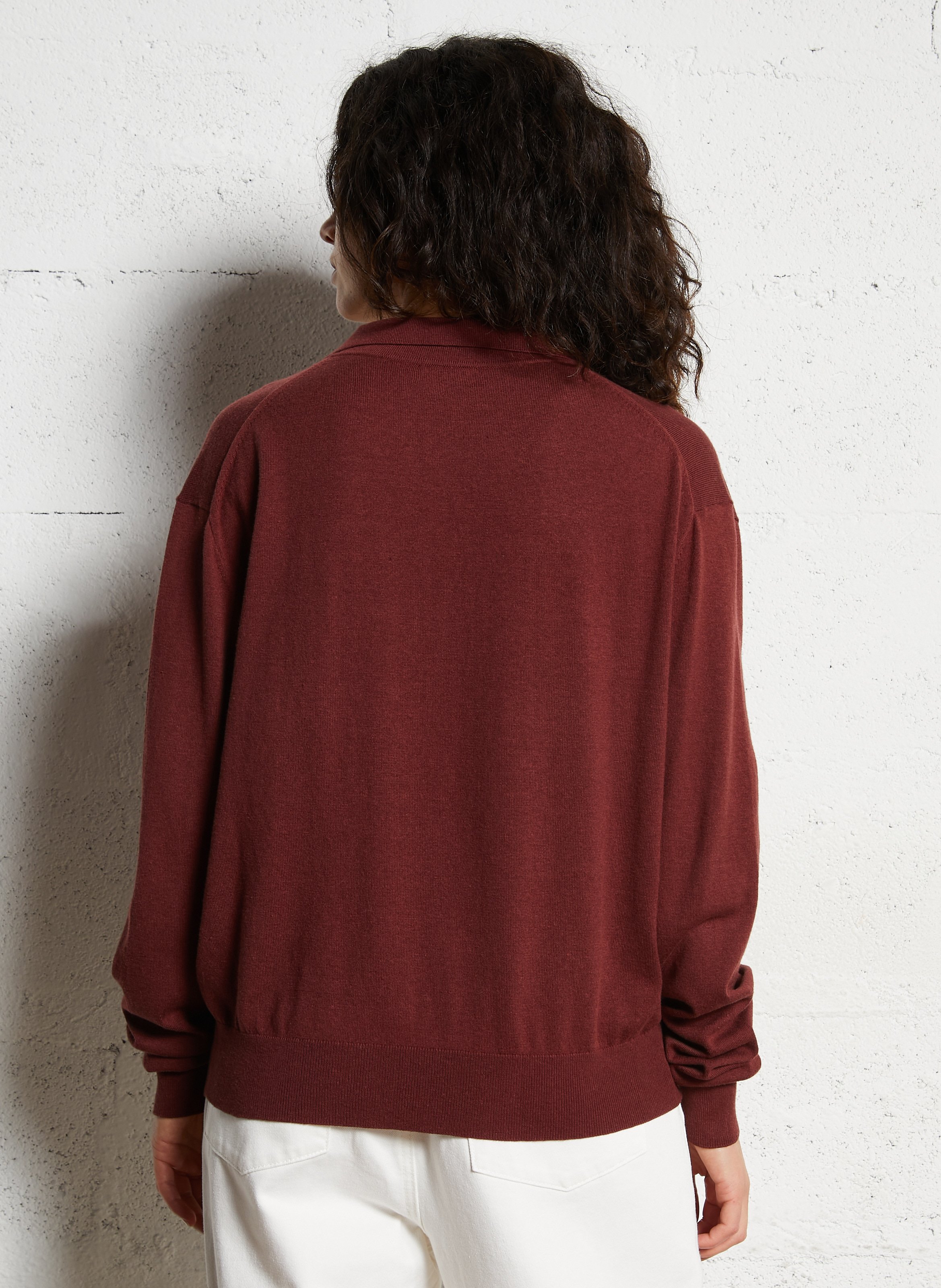 Rechte trui | katoenblend JC SOPHIE Bruin