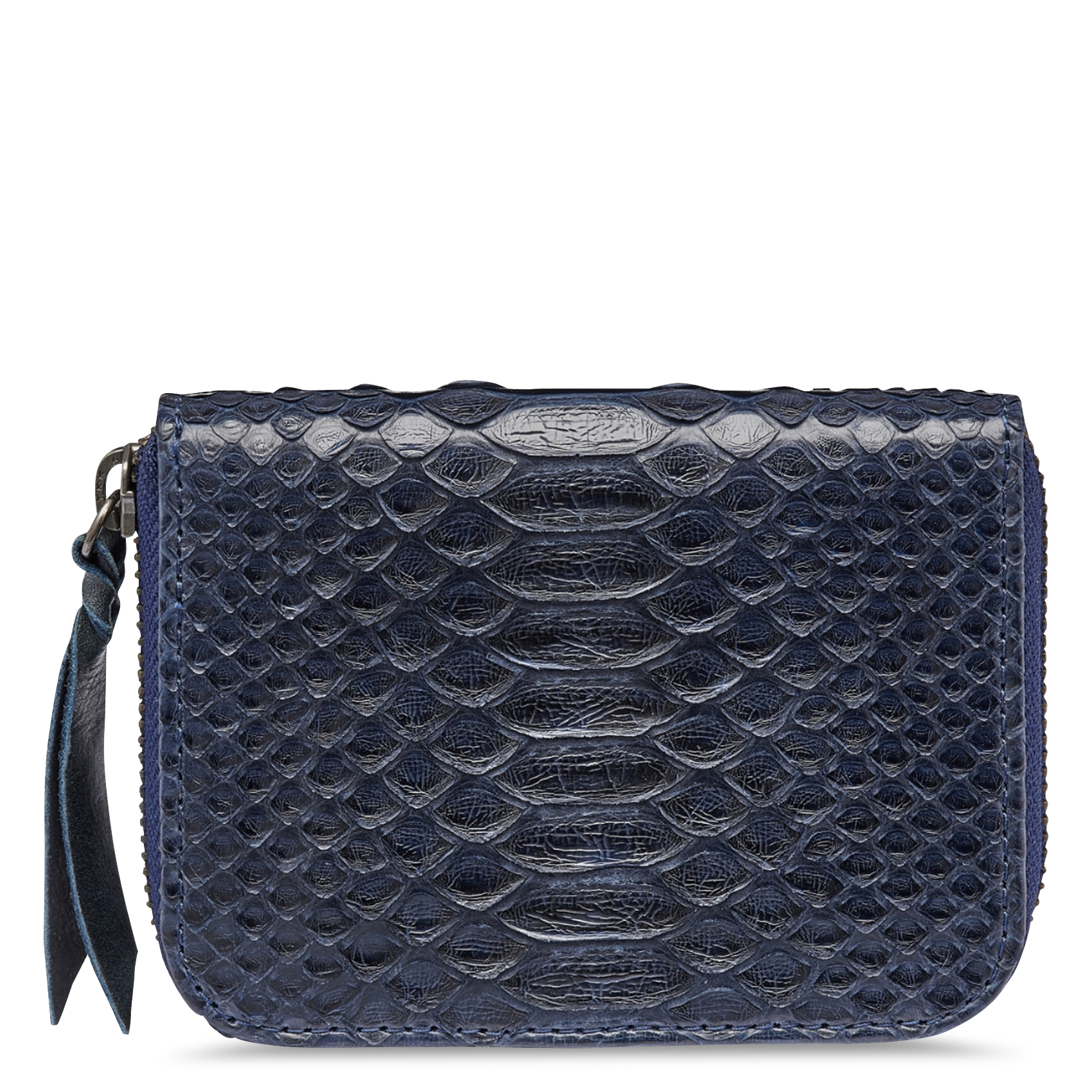 Porte-monnaie en cuir CLARIS VIROT Bleu