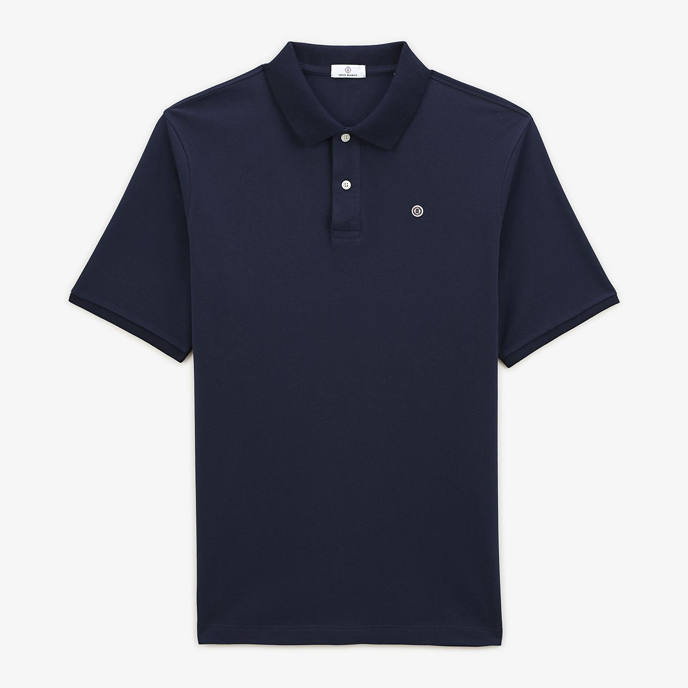 Polo manches courtes en maille piquée SERGE BLANCO Bleu