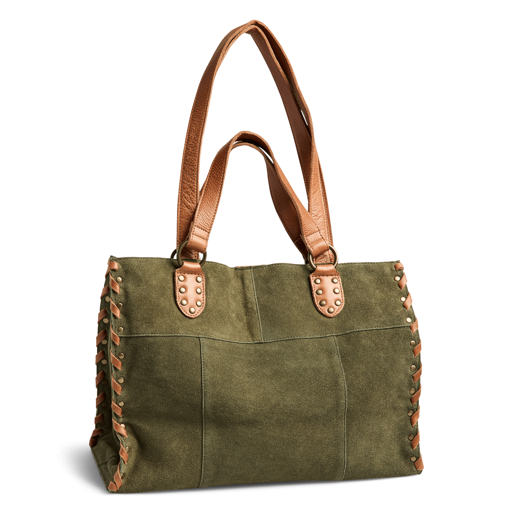 Sac porté épaule en cuir PIECES Vert
