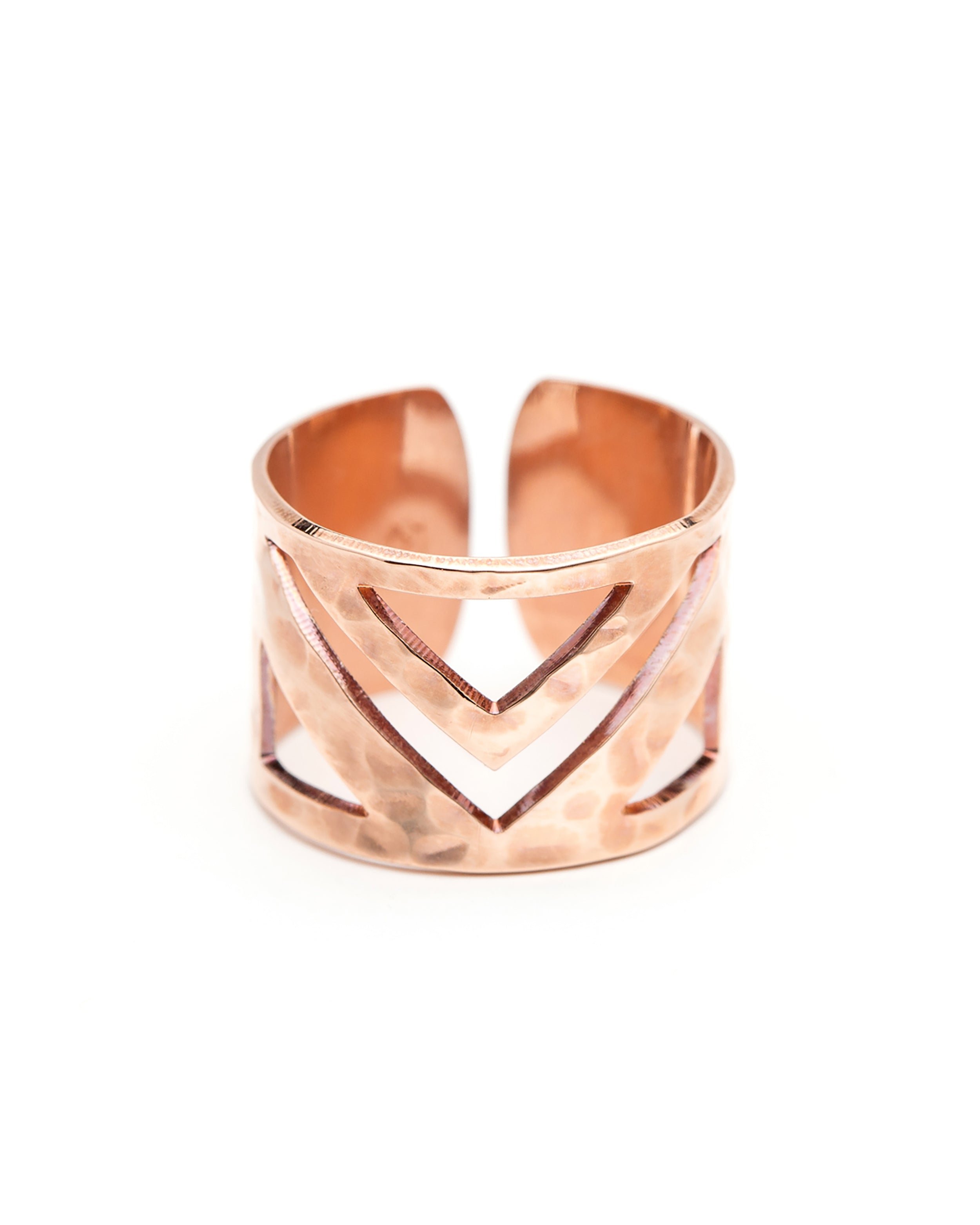 Hammered gold plated ring MONSIEUR SIMONE