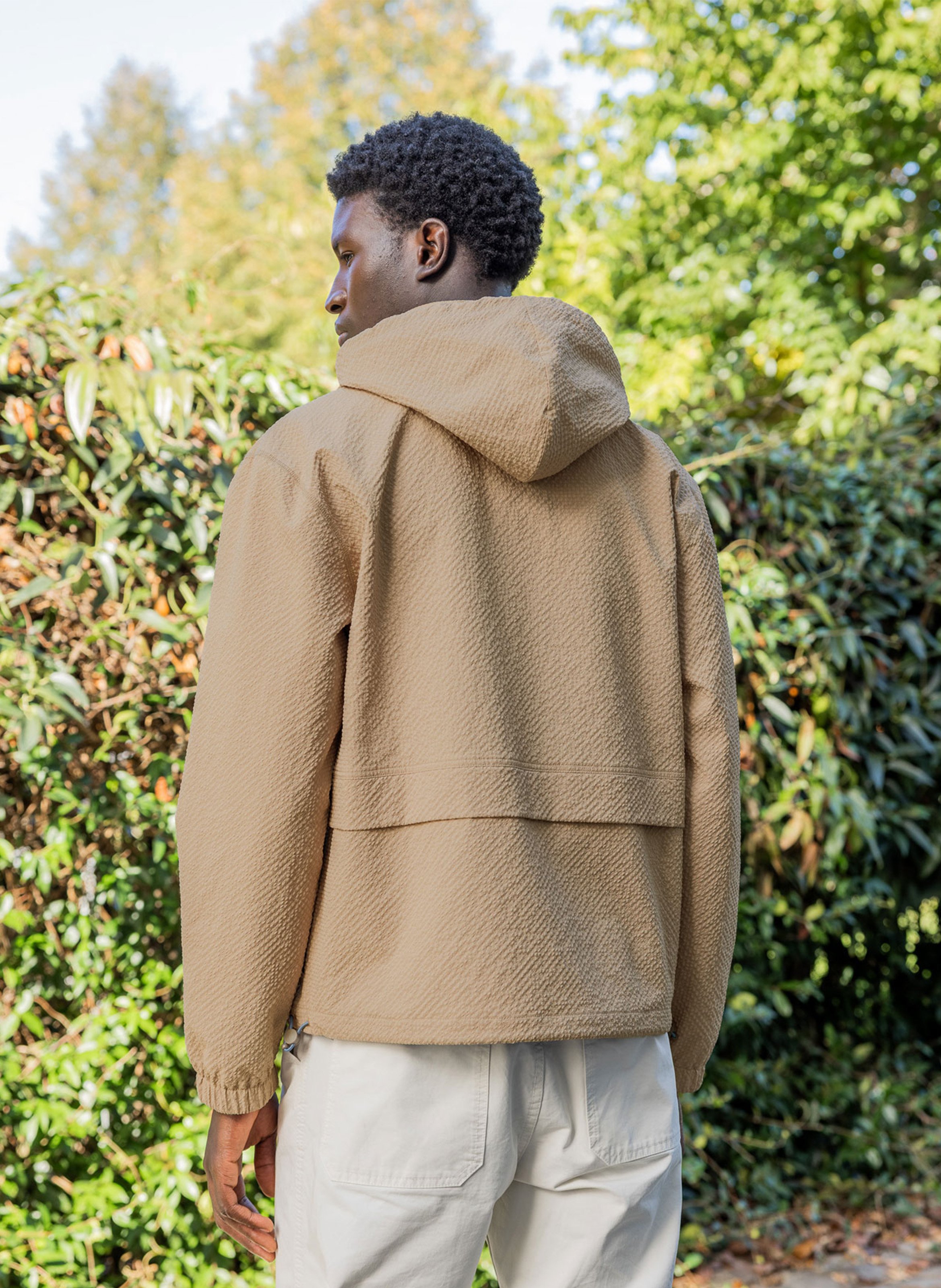 Straight-fit jasje met opstaande kraag FAGUO Beige