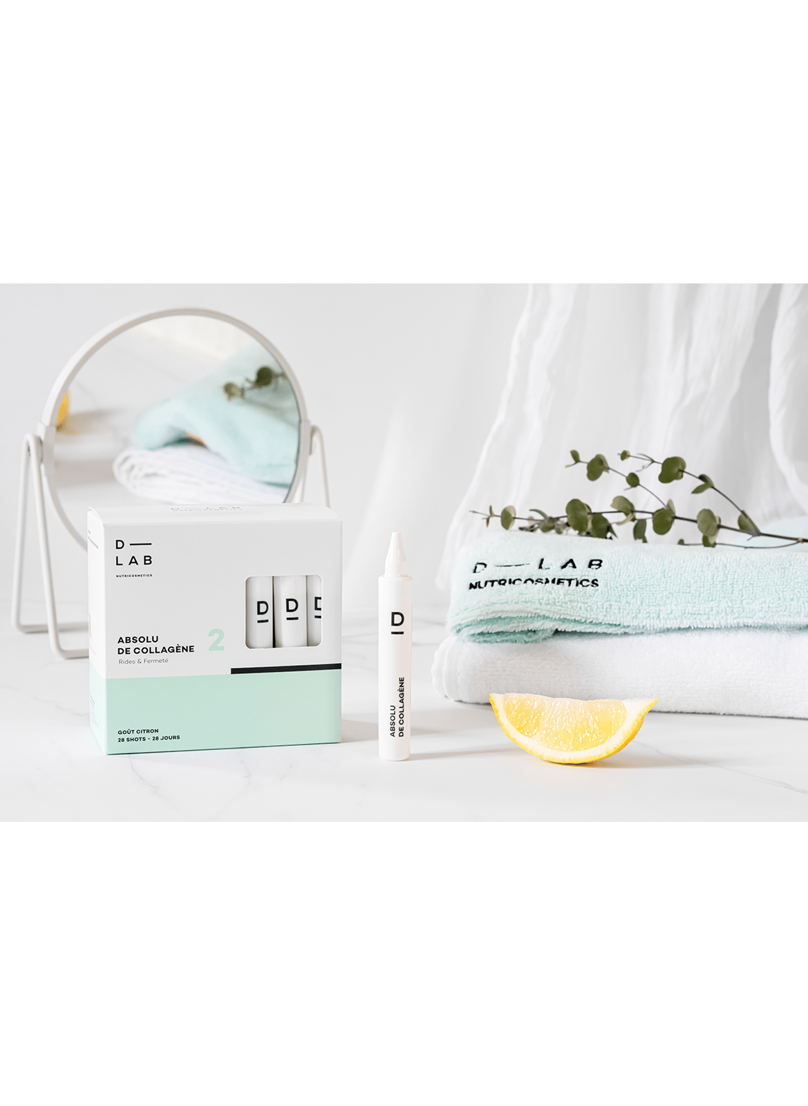 Collageen Absolu
Rimpels & Stevigheid
Drinkbare Shot D-LAB NUTRICOSMETICS No color