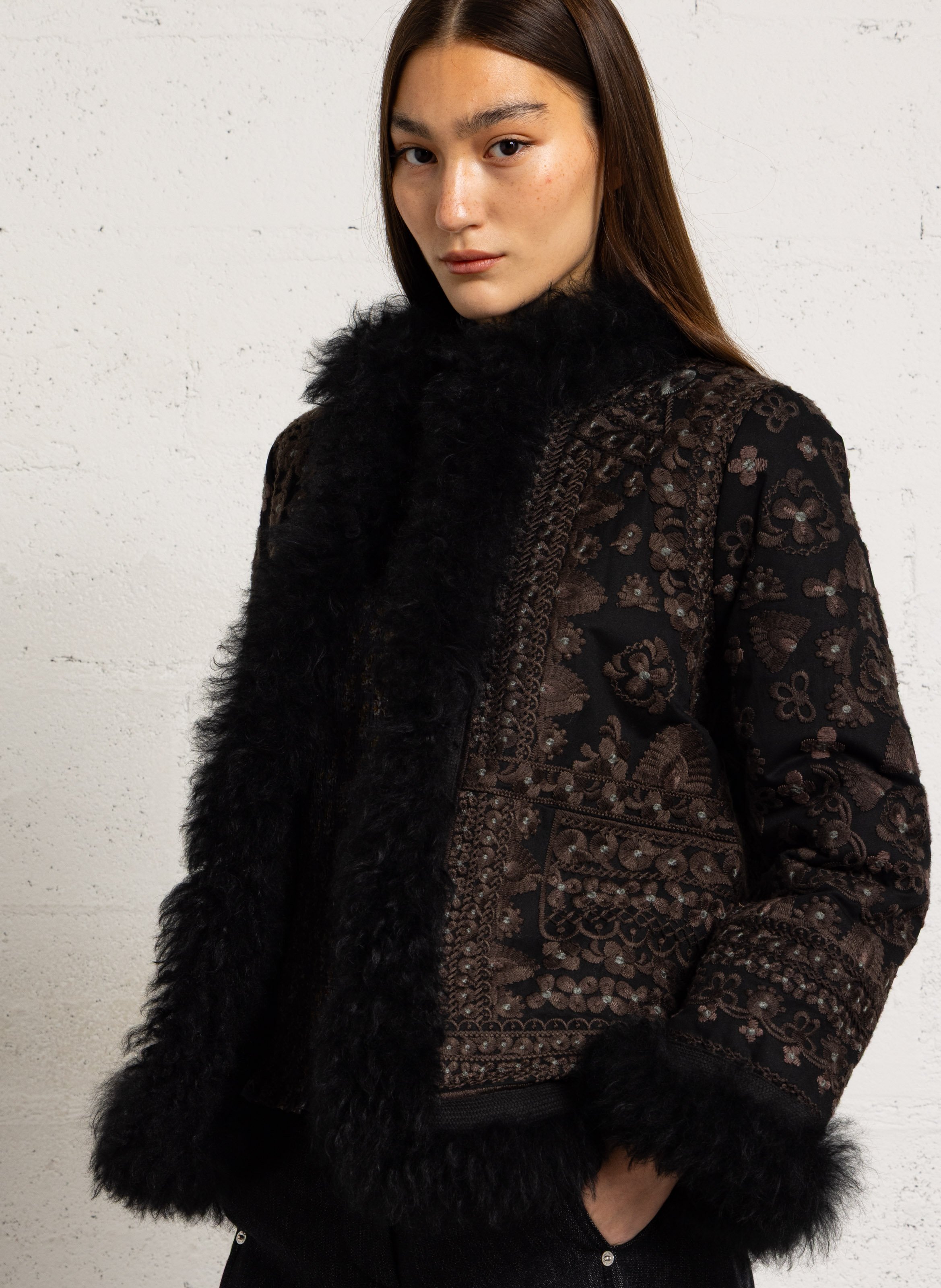 Embroidered cotton jacket ANTIK BATIK