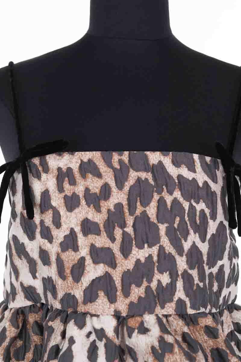 Azawood sleeveless top GANNI - Seconde Main Brown