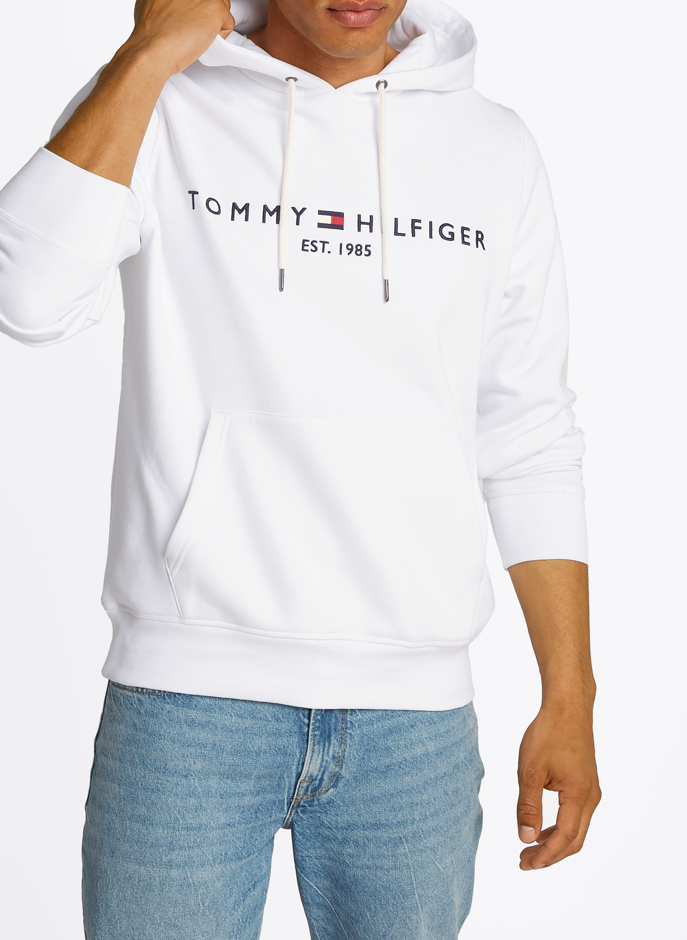 Baumwoll-Sweatshirt mit Kapuze TOMMY HILFIGER