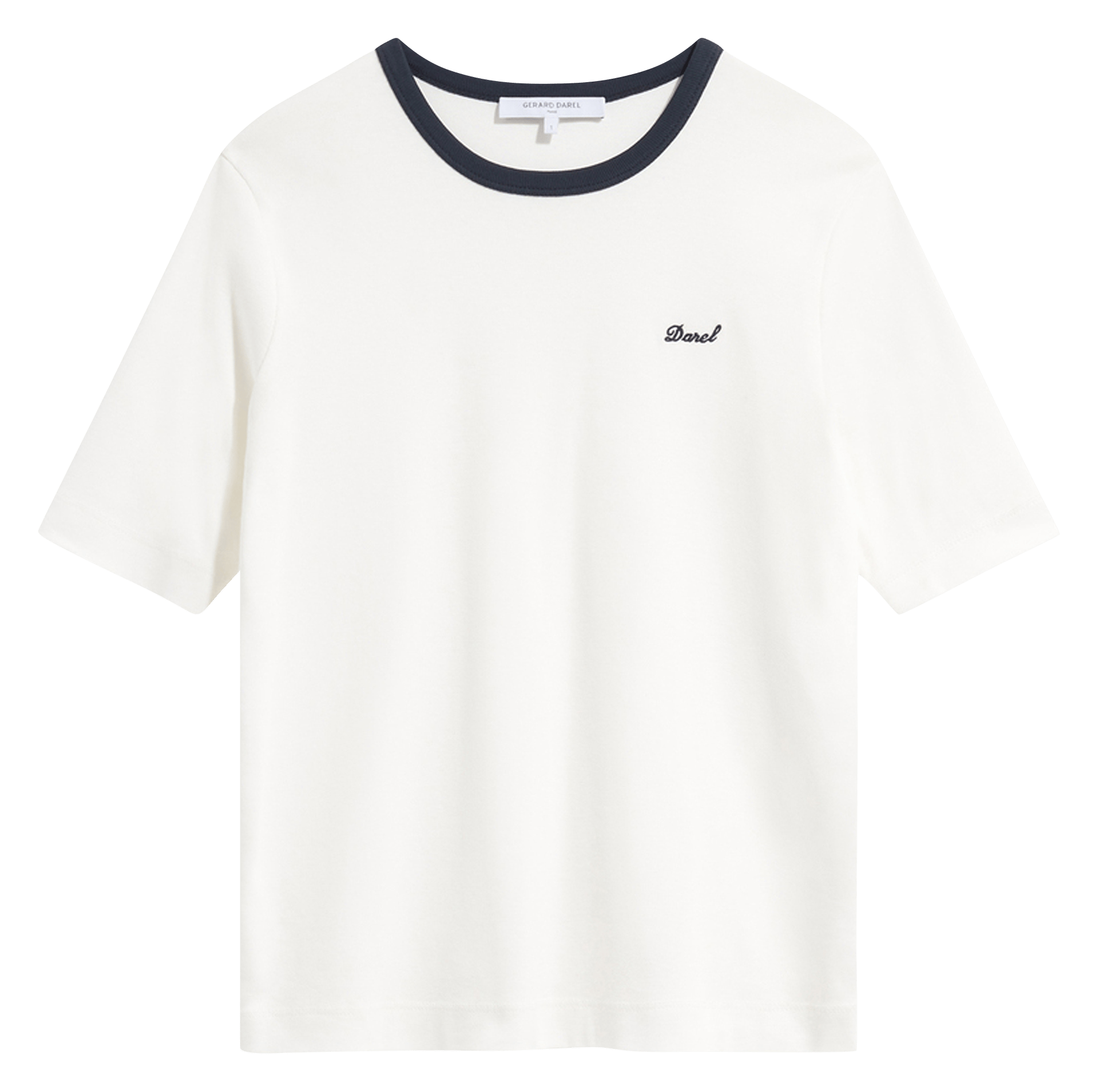 Straight cotton round-neck T-shirt GERARD DAREL Blue