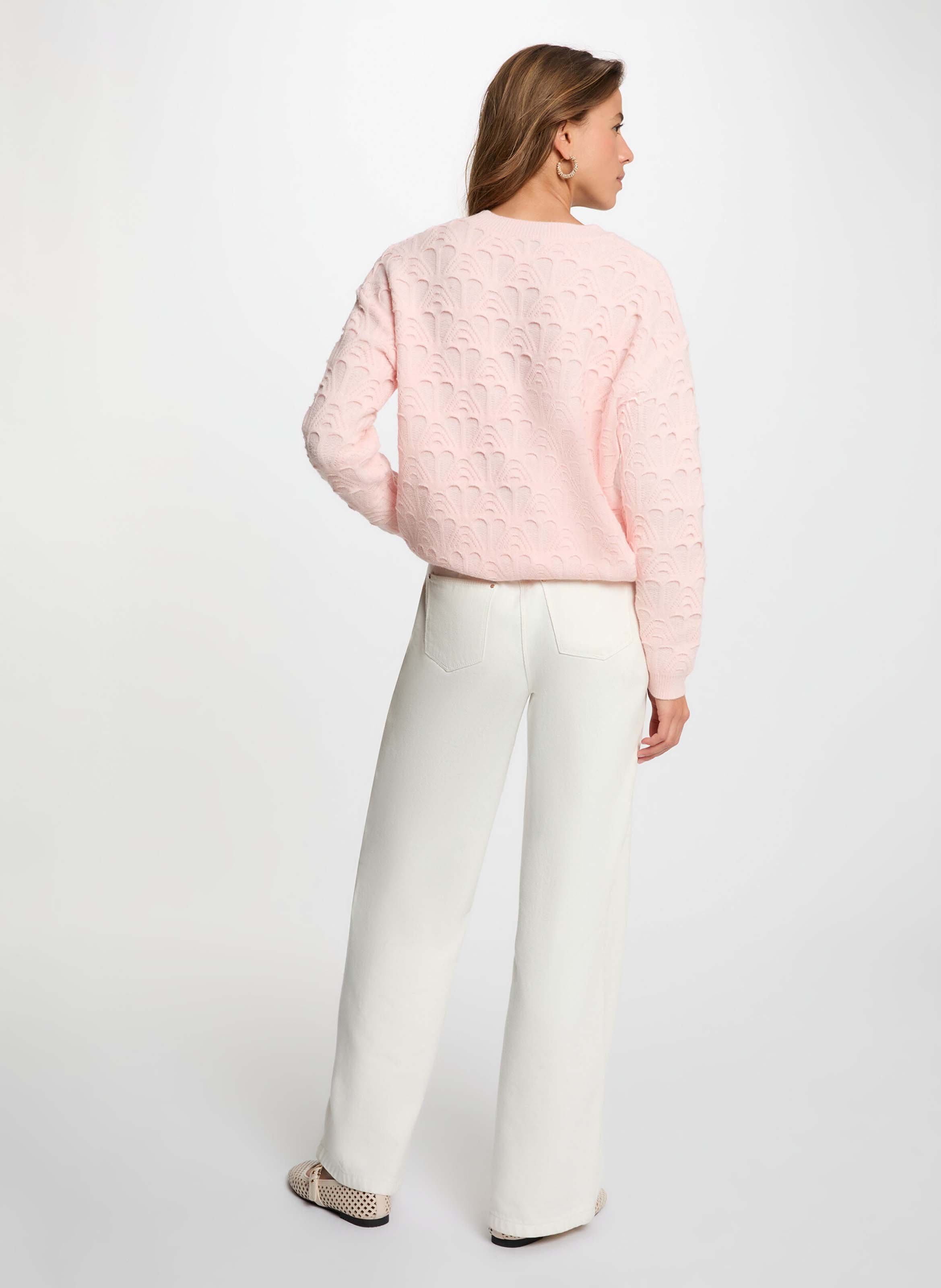 Pull col rond  MORGAN Rose