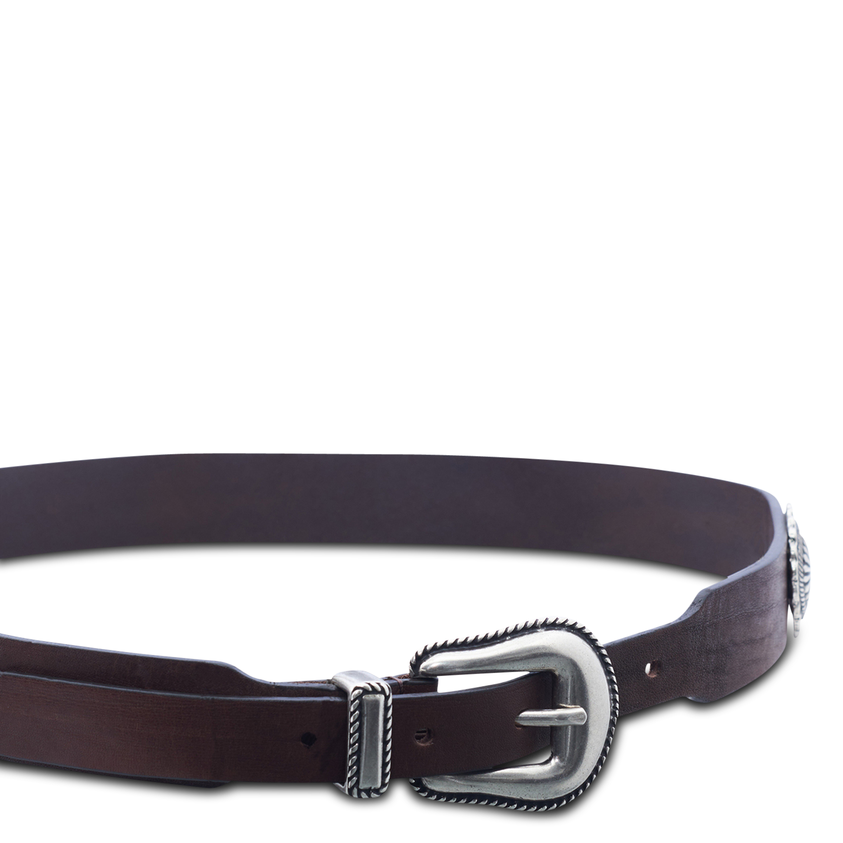 Leather belt  PABLO Brown