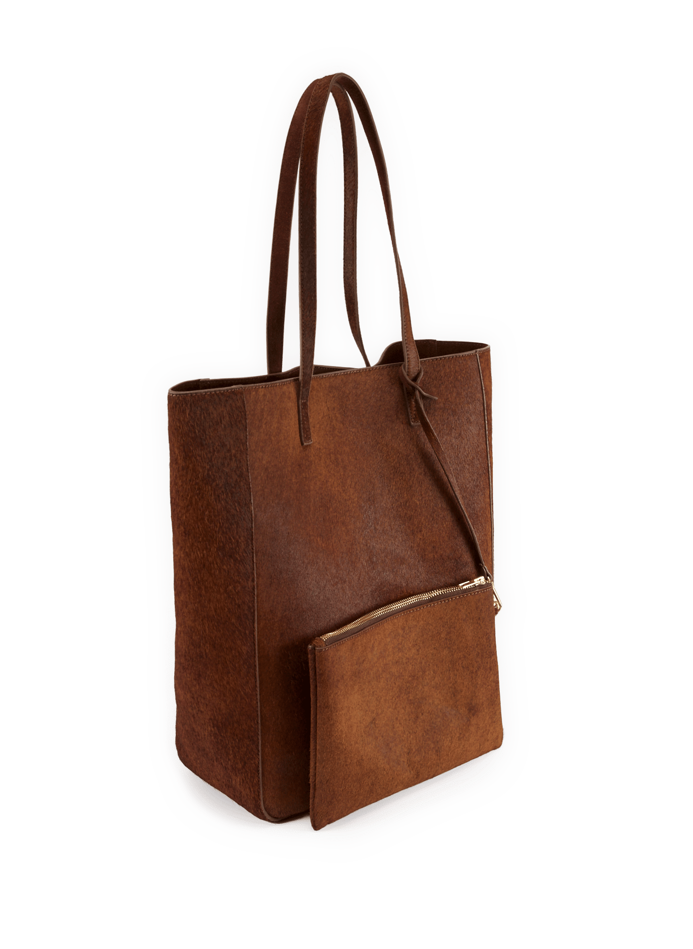 Leather tote bag Gab SAISON 1865 Brown