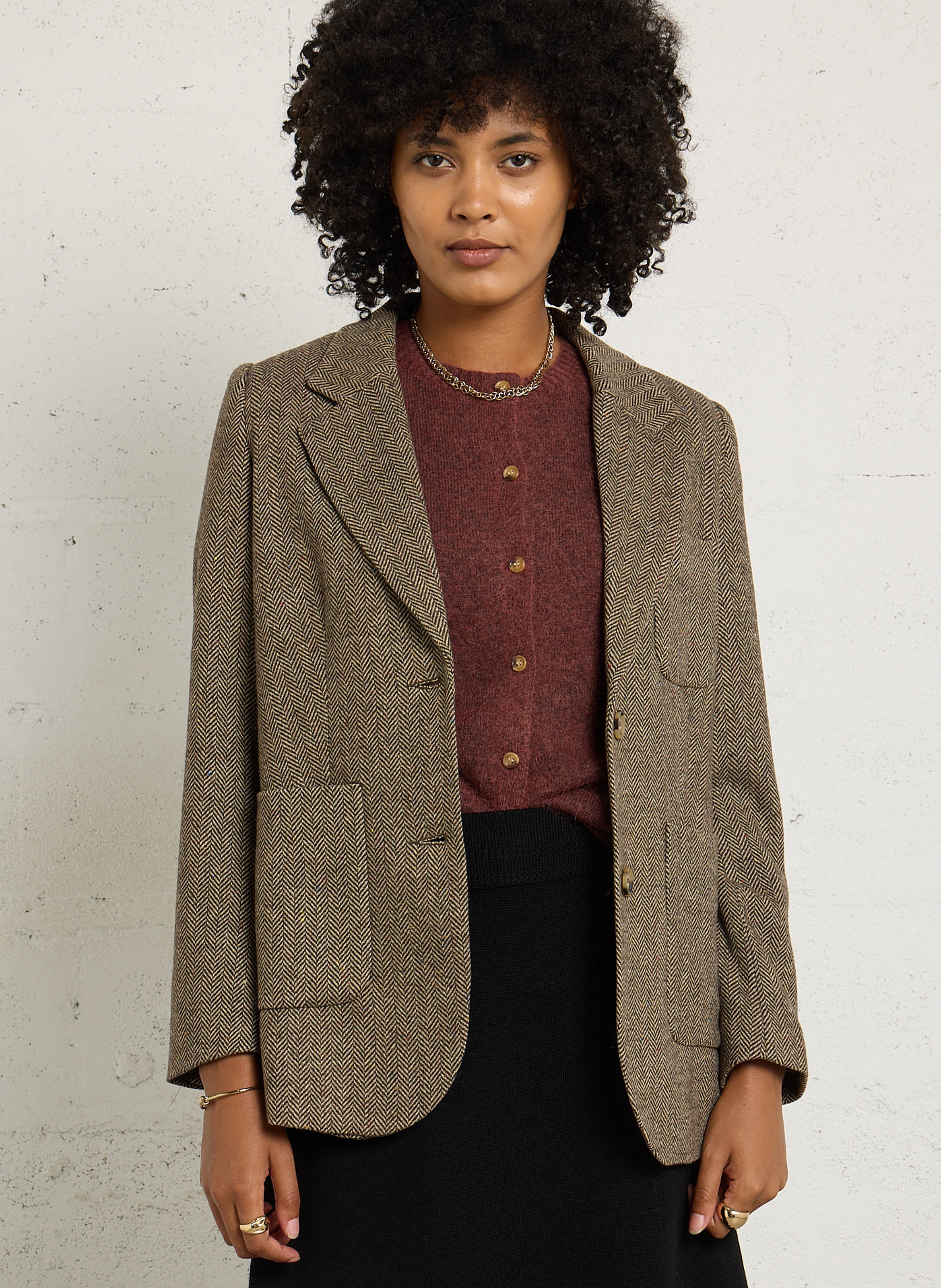 Gerade geschnittener Blazer mit Print JC SOPHIE