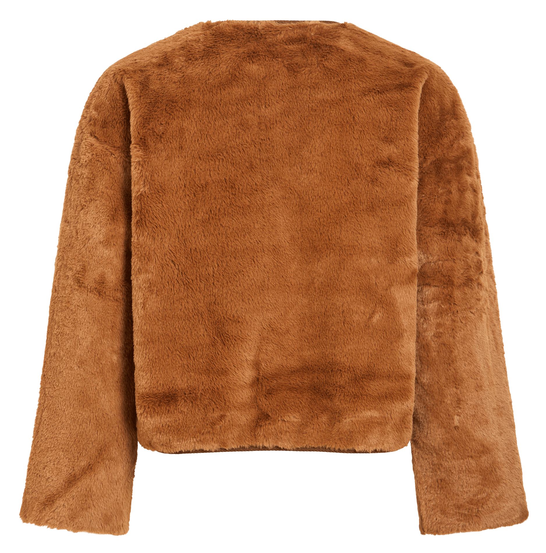 Manteau court effet fourrure VILA Marron