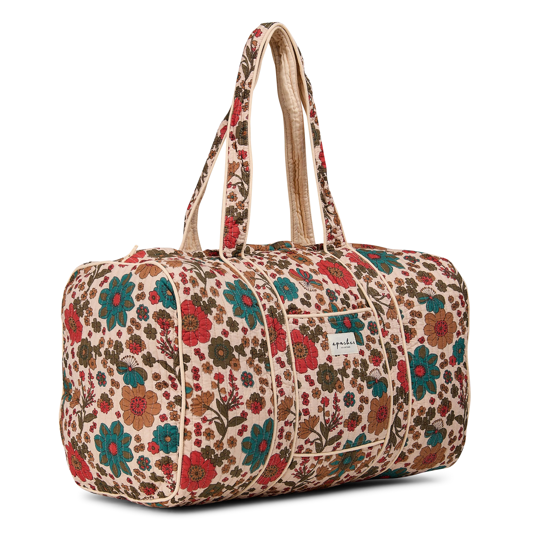 Sac weekend en coton APACHES COLLECTIONS Multicolore