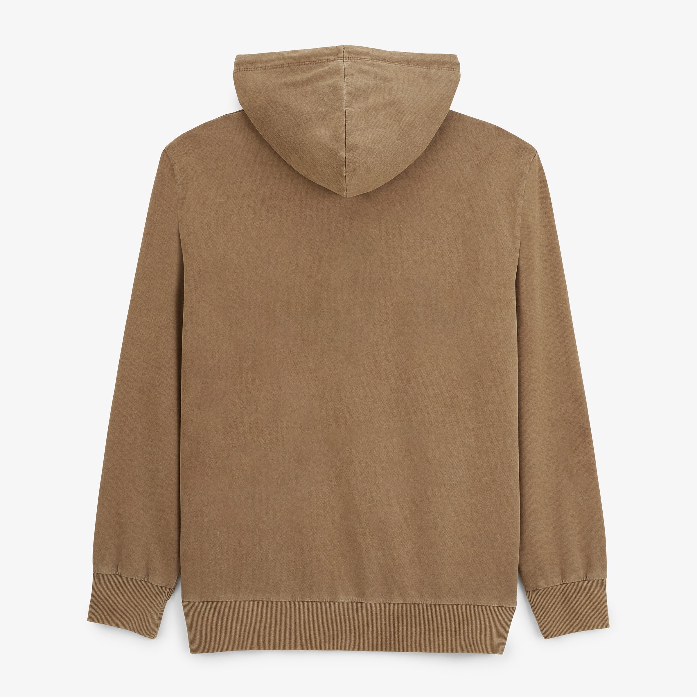 Cotton fleece hoodie SERGE BLANCO Brown