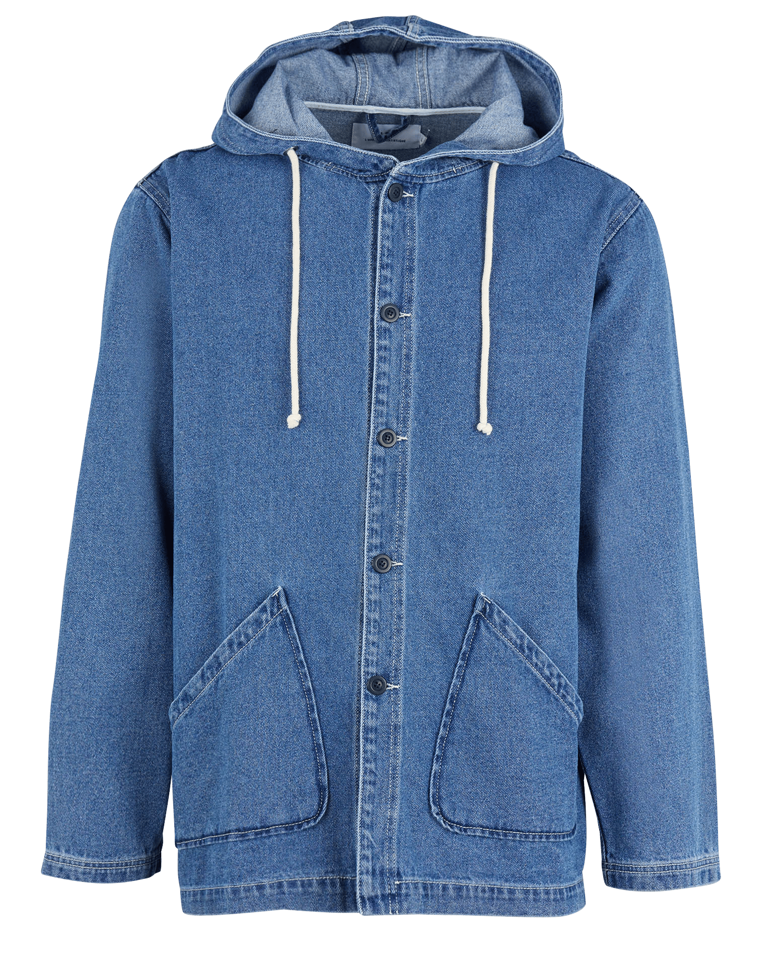 Hooded denim jacket Raw denimOLOW