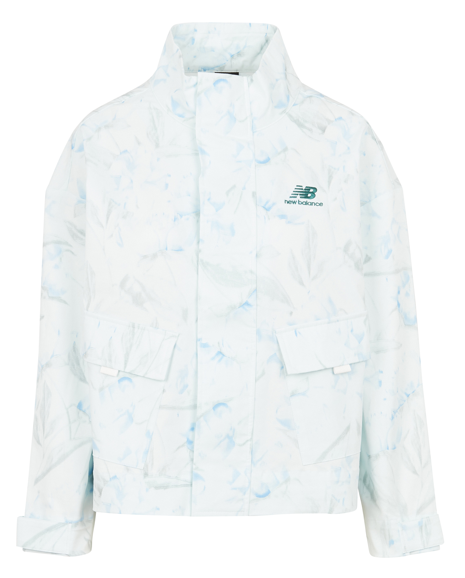 Loose-fit jacket with high collar NEW BALANCE White