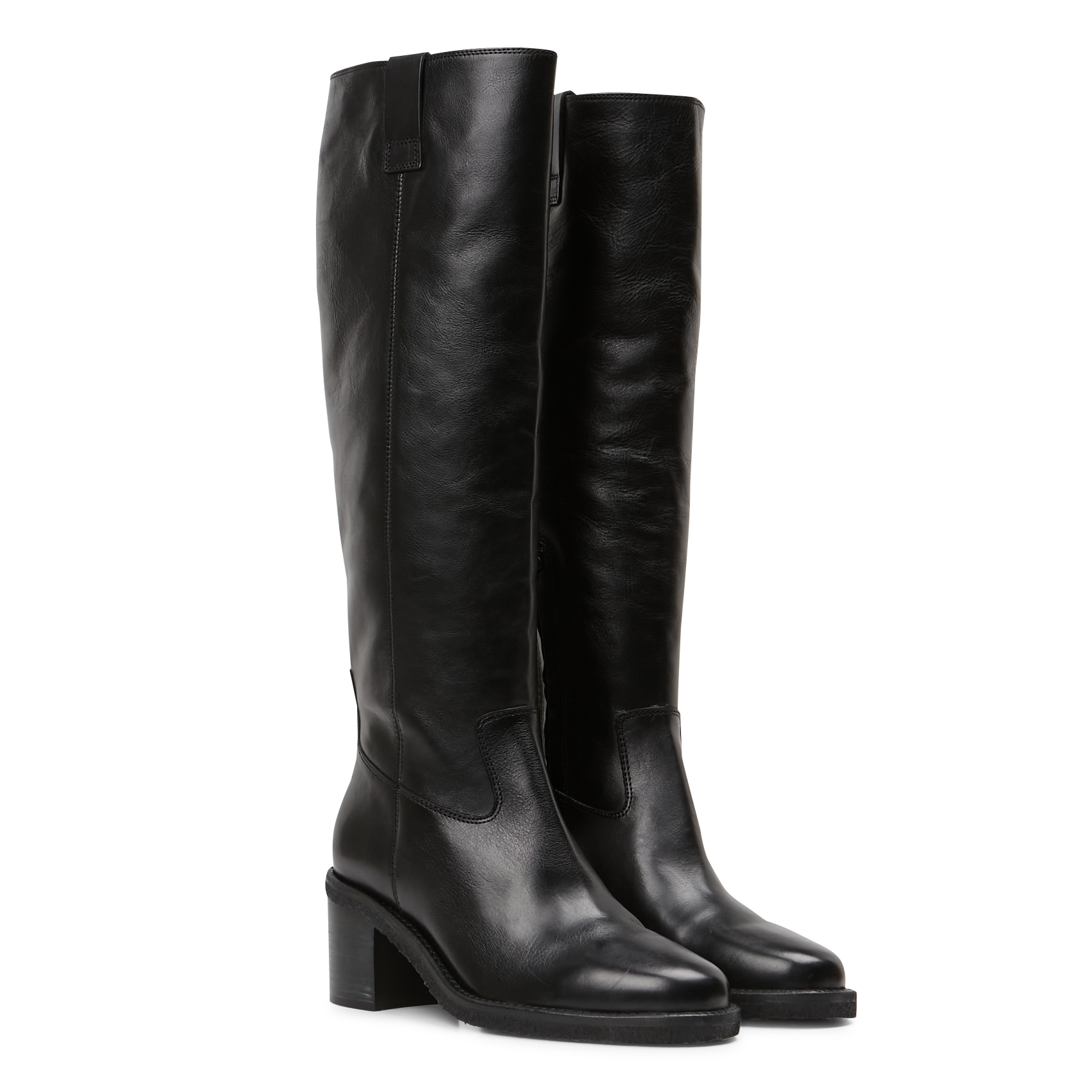 Leren laarzen BILLI BI Zwart