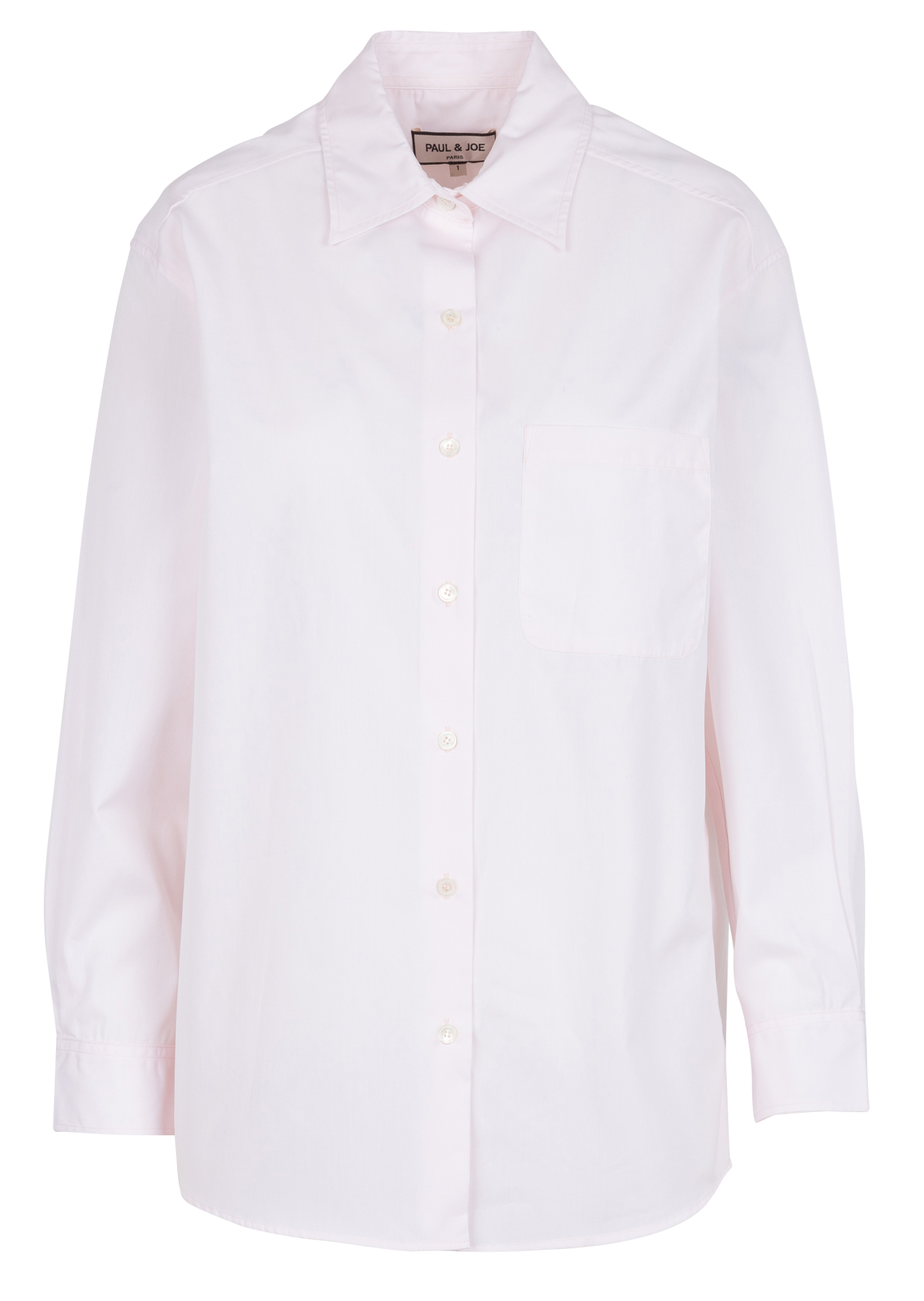 Chemise ample col classique en coton PAUL AND JOE Rose
