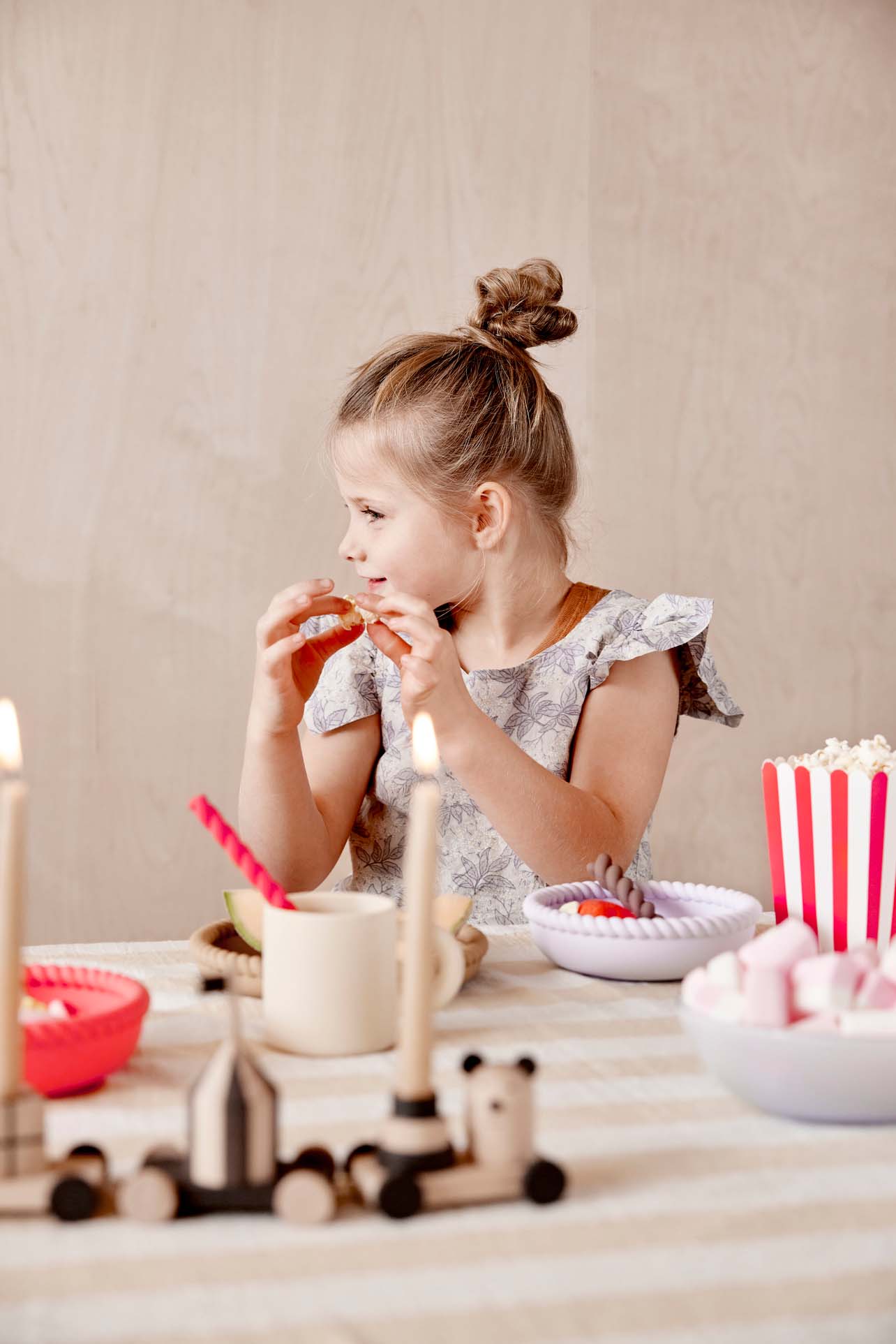 Assiette et bol OYOY LIVING DESIGN Rouge