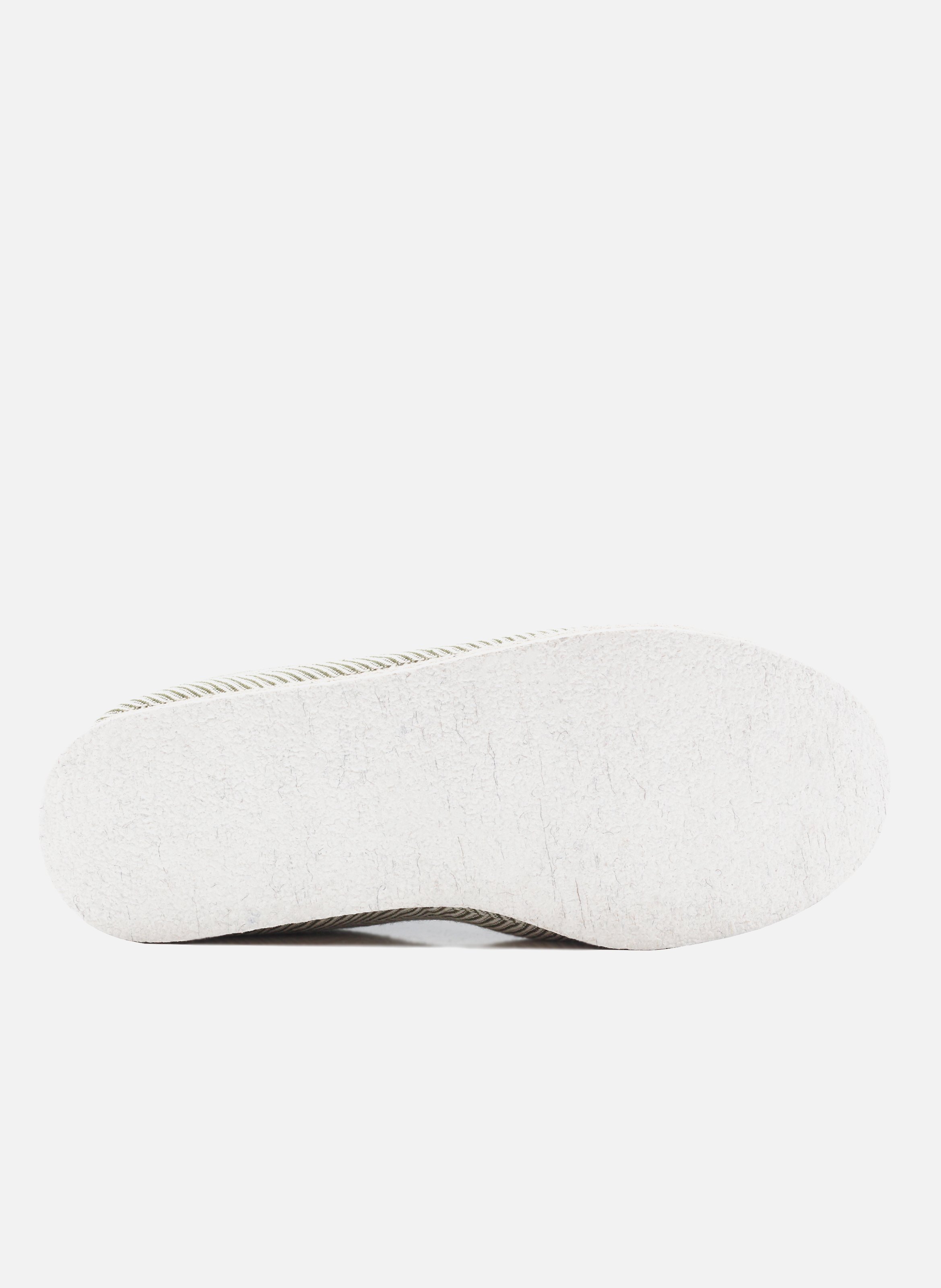 Fabric Charentaise slippers JULES & JENN Green