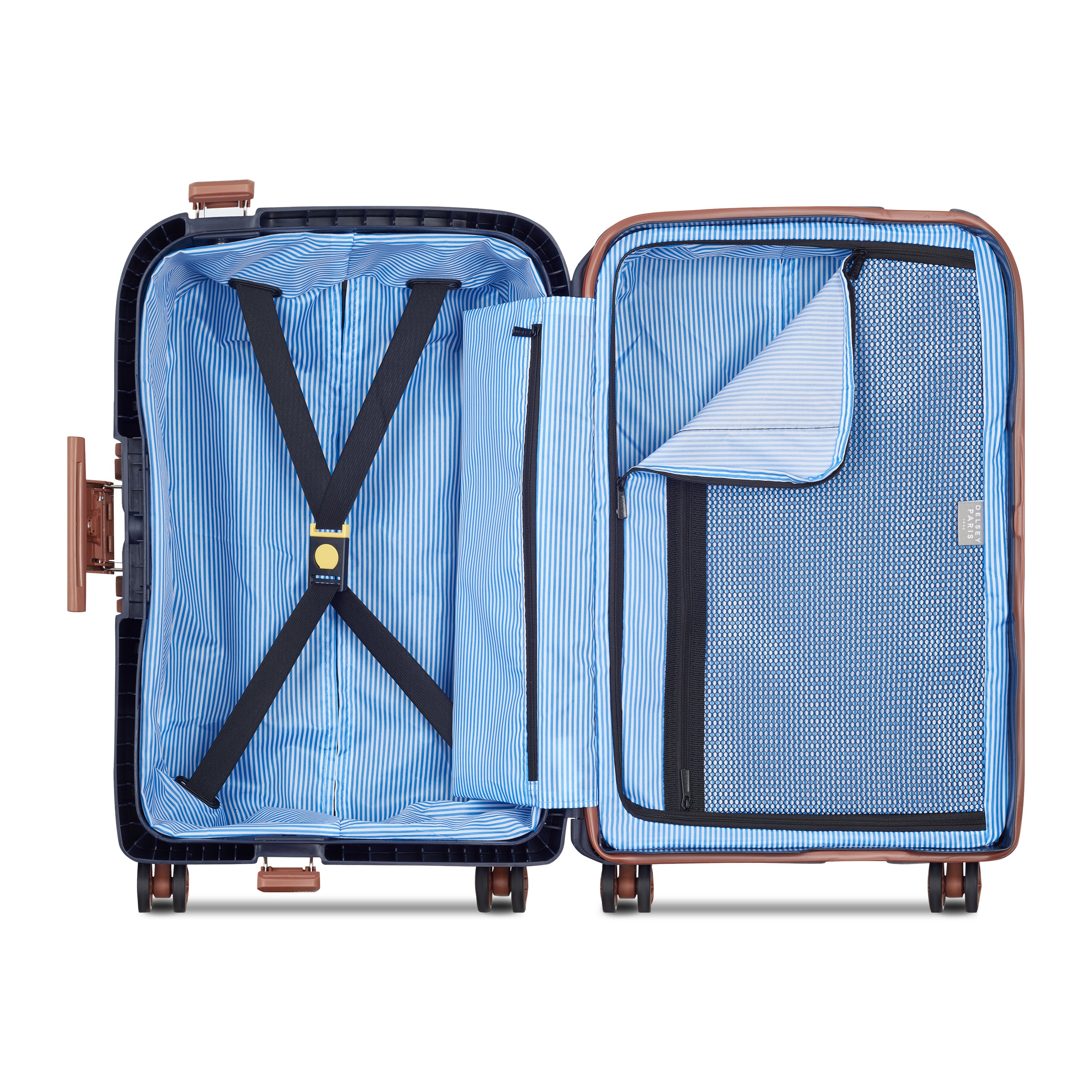 Rigid cabin suitcase Blue
