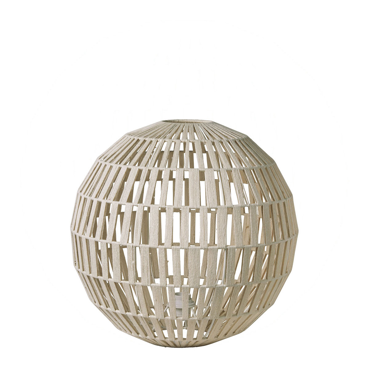 Jute Sphere Lamp - Small Size BLANC D'IVOIRE Beige