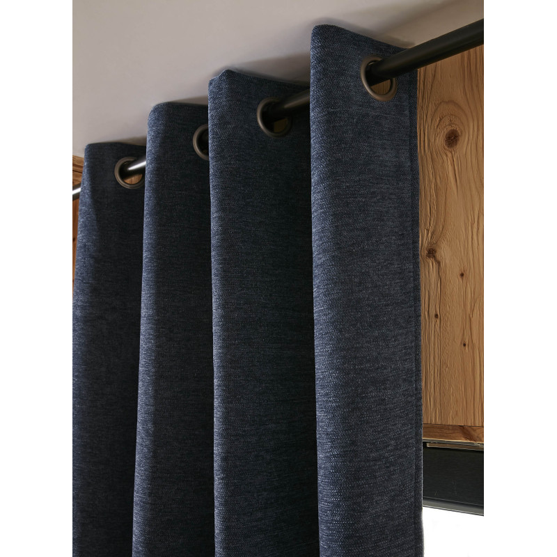 Blackout and Thermal Curtains L'EFFET PAPILLON Blue
