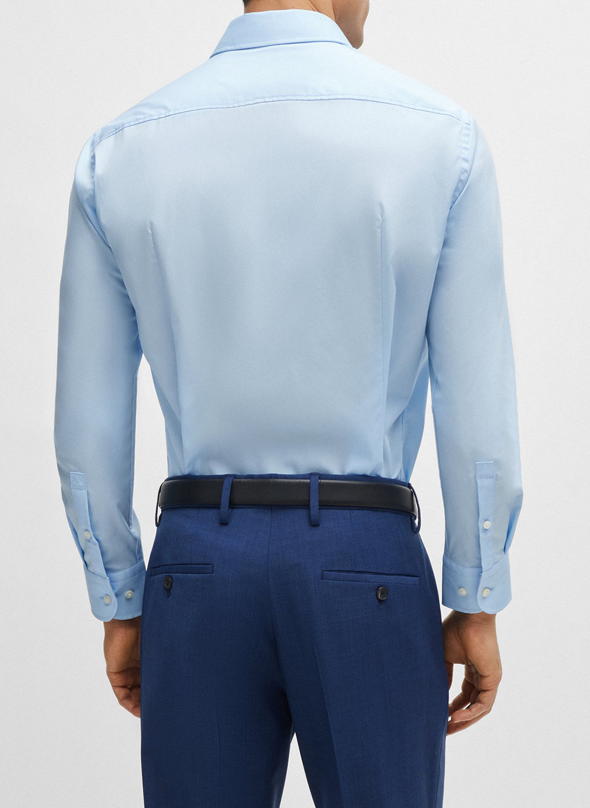 Slim-fit cotton-blend shirt BOSS Blue