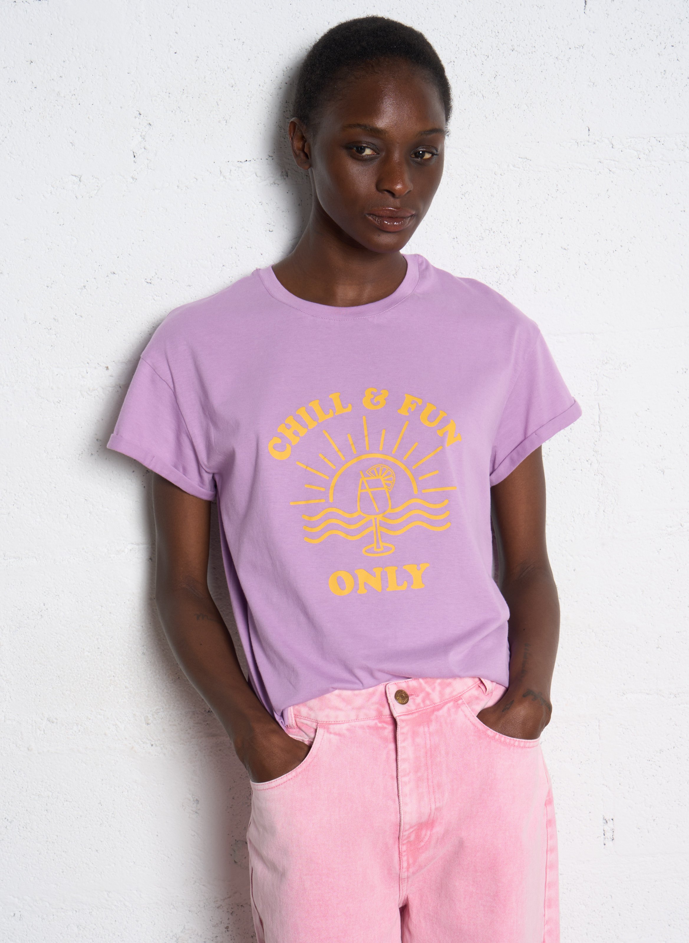 Tee-shirt droit en coton I CODE