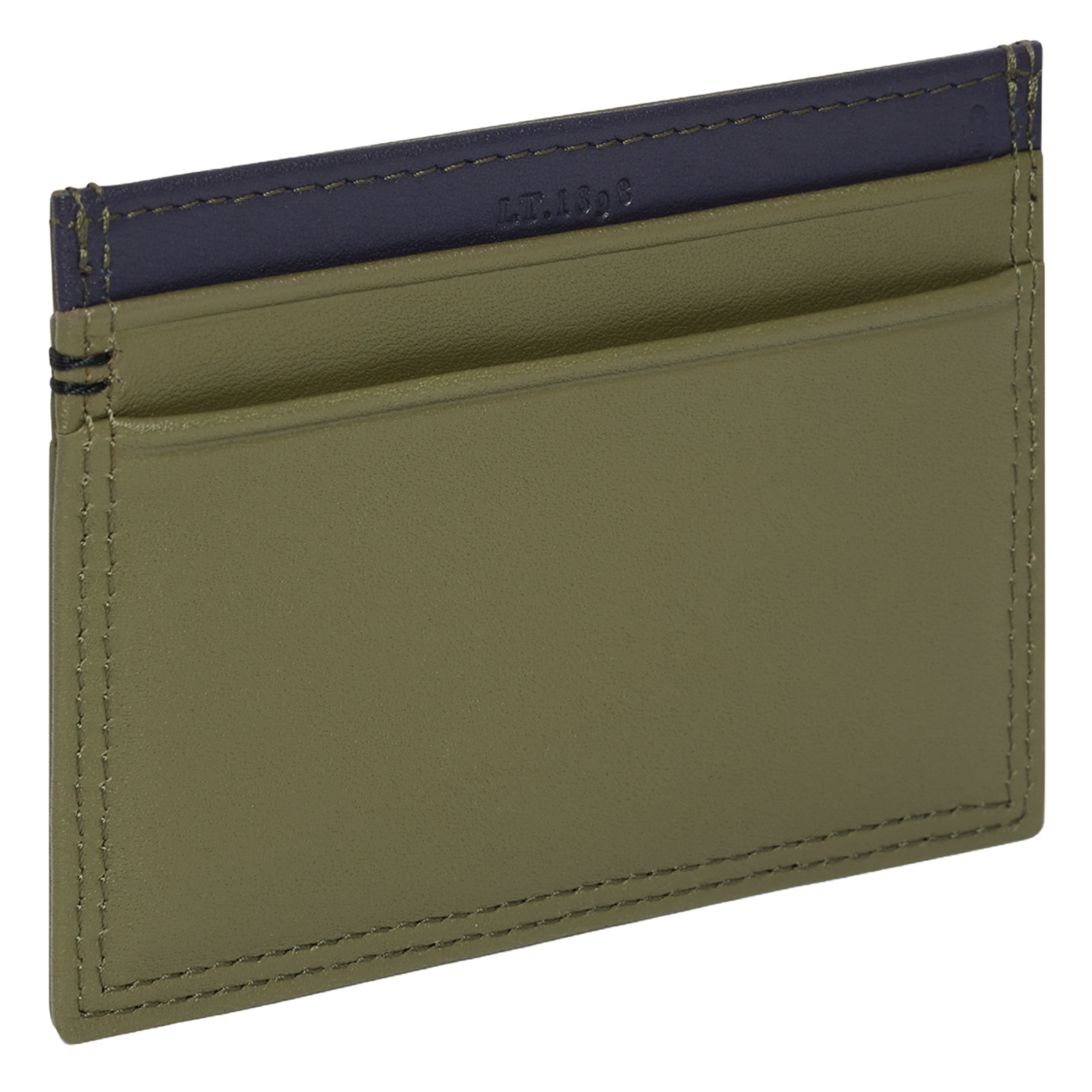 - 100% leer, - 6 kaarthoudersplitten, - 1 centrale zak, - Afmetingen: L10 x H7 cm. LE TANNEUR Groen