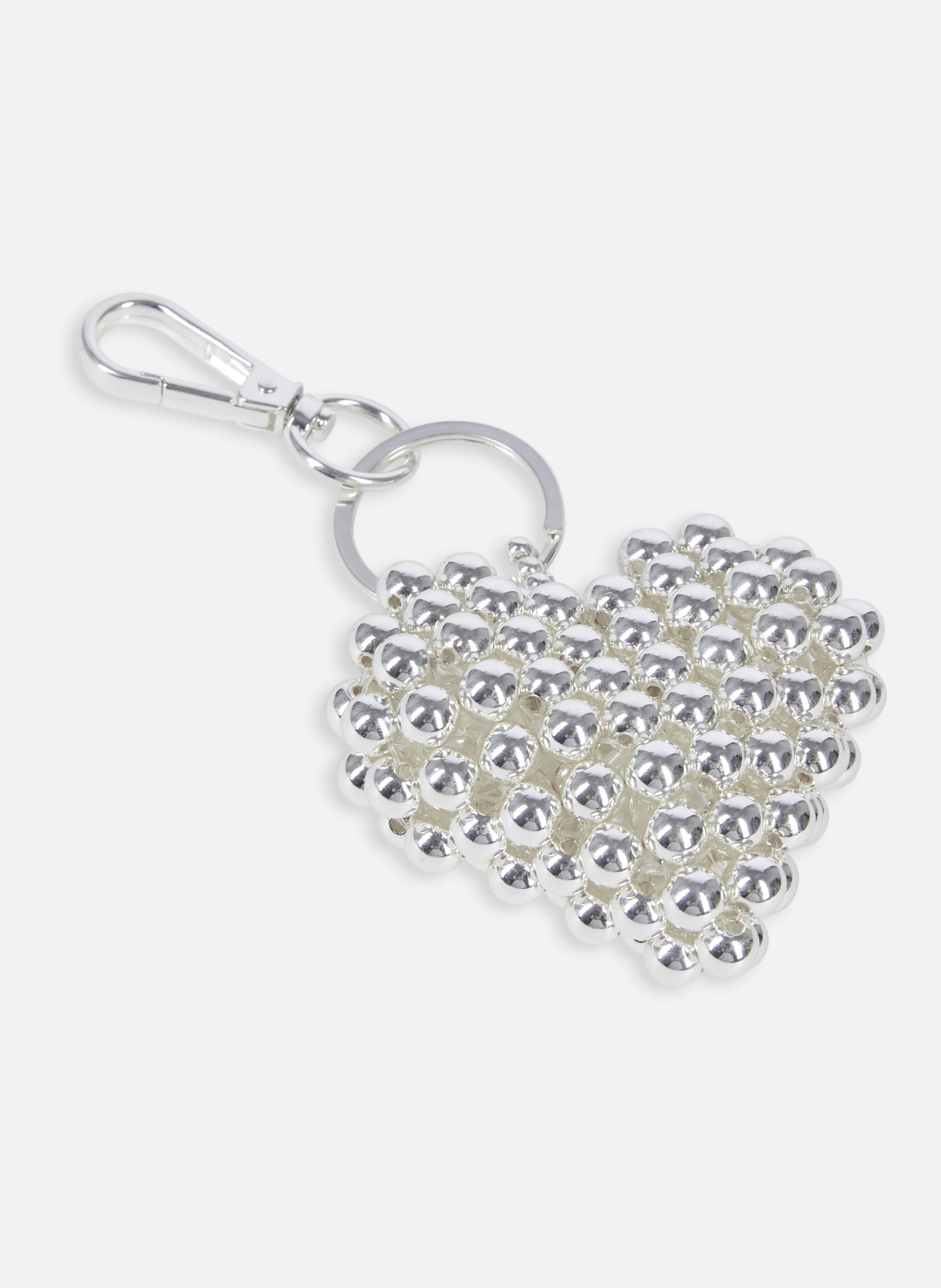 Heart bag charm THE KOOPLES Silver