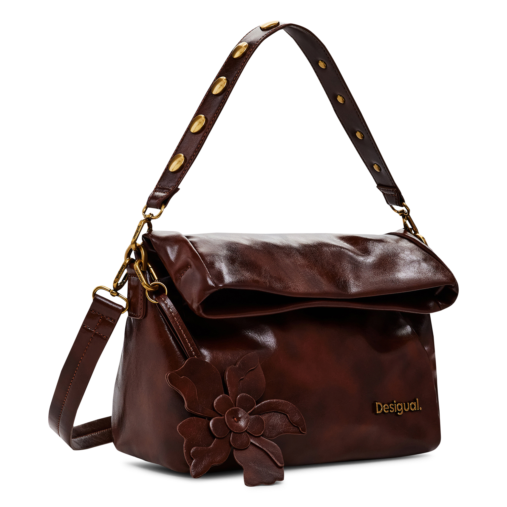 Sac porté épaule DESIGUAL Marron