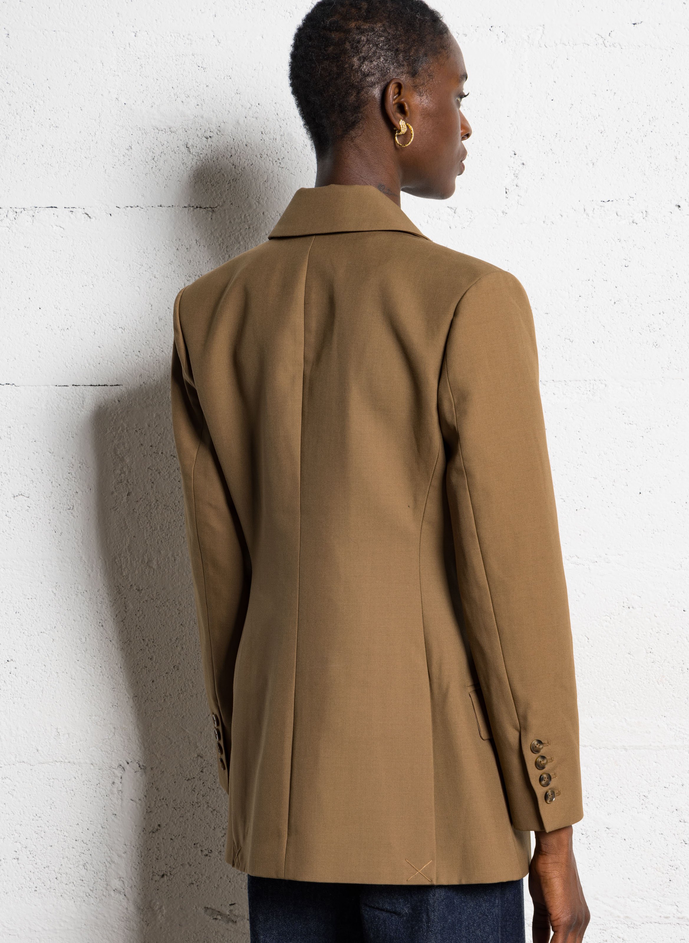 Aansluitend blazerjasje BERENICE Bruin