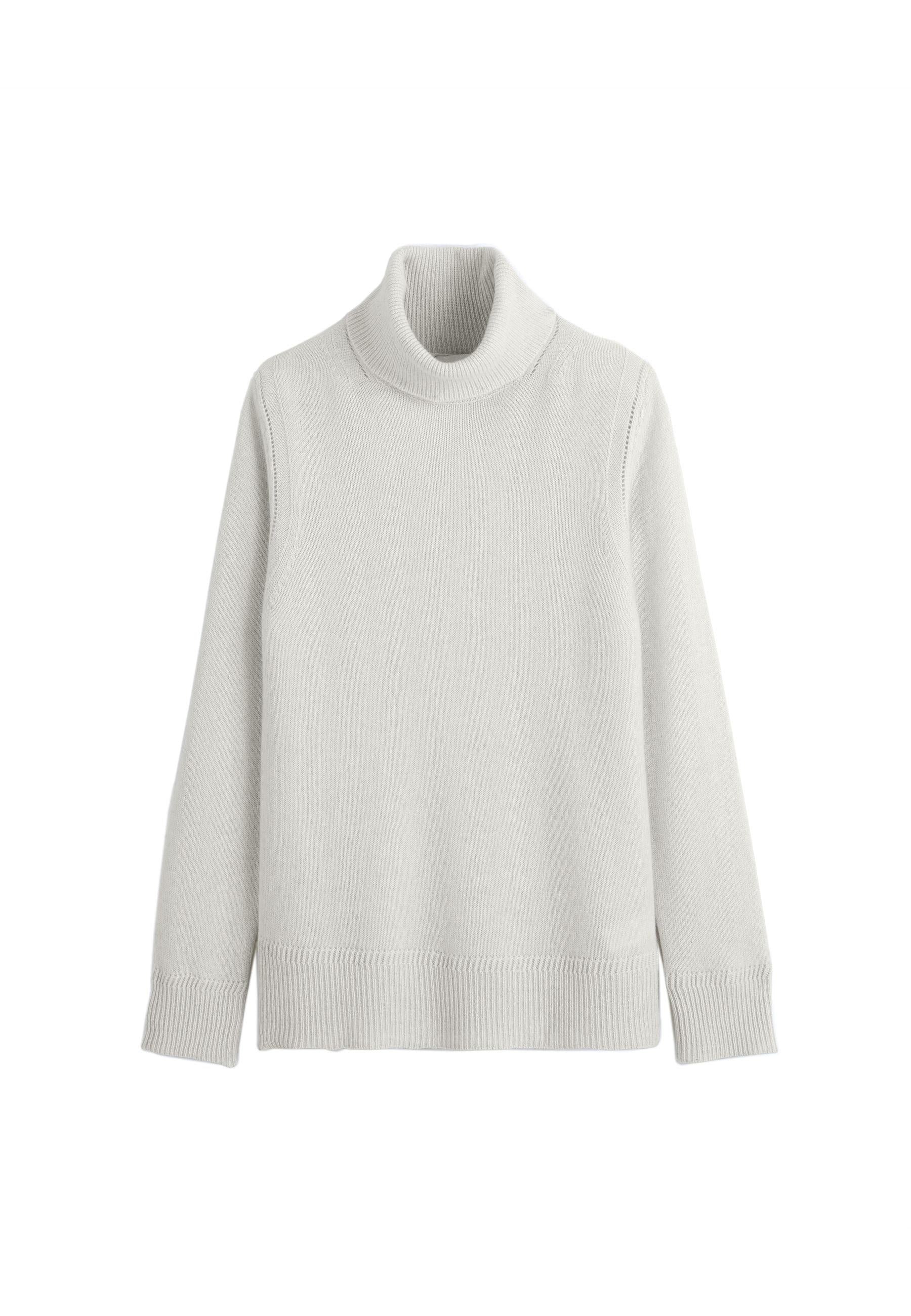 Oversized cashmere turtleneck sweater RODIER White