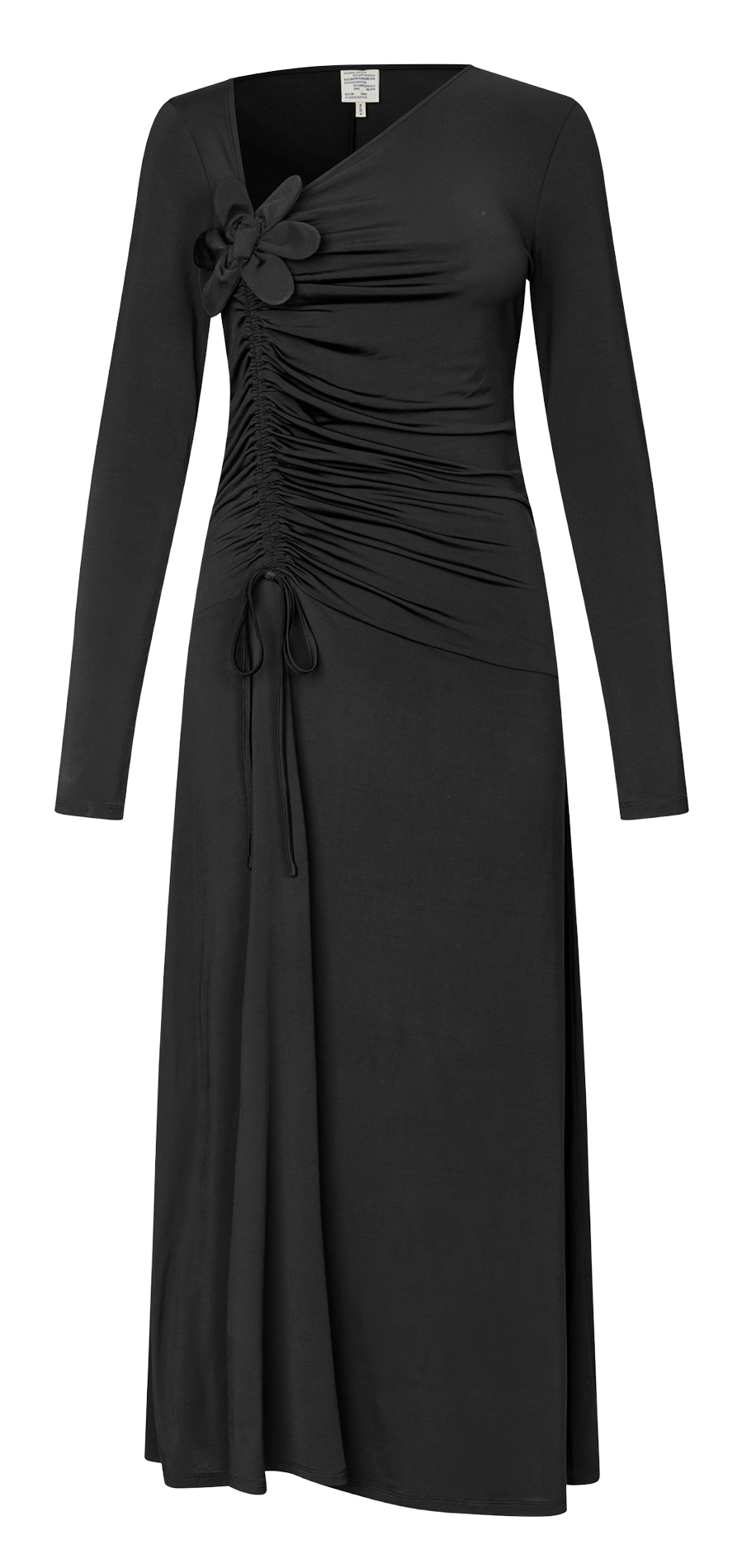 Robe longue fluide unie à fleur BAUM UND PFERDGARTEN Noir